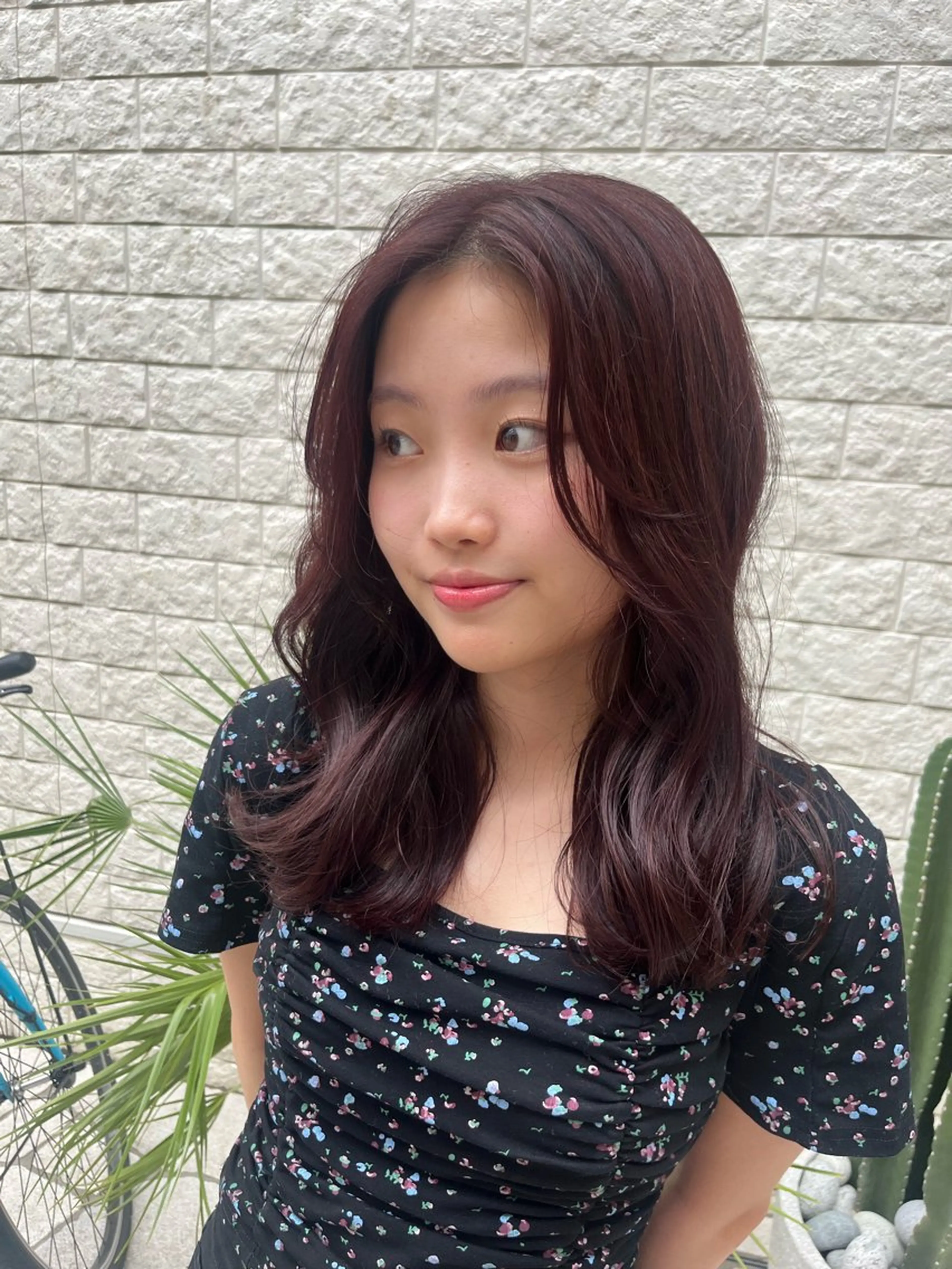 ロング カット ヘアカラー トリートメント 無料カットモデル‪✨ ✂️Nanami🌷のヘアスタイル