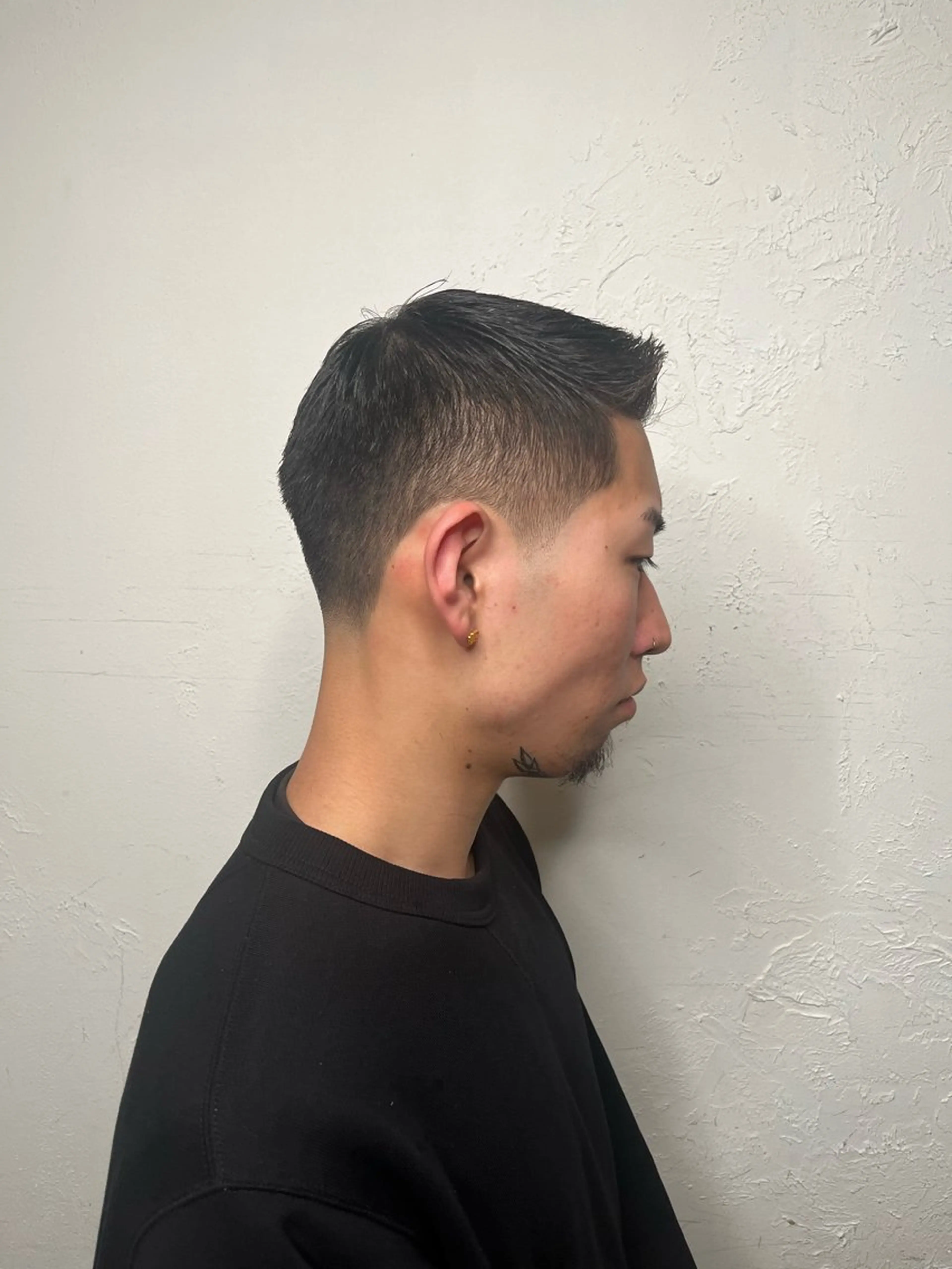 ショート メンズ センターパート ダウンパーマ フェードカット メンズハイライト メンズパーマ カット トリートメント 💈メンズ特化💈 TASUKUのヘアスタイル