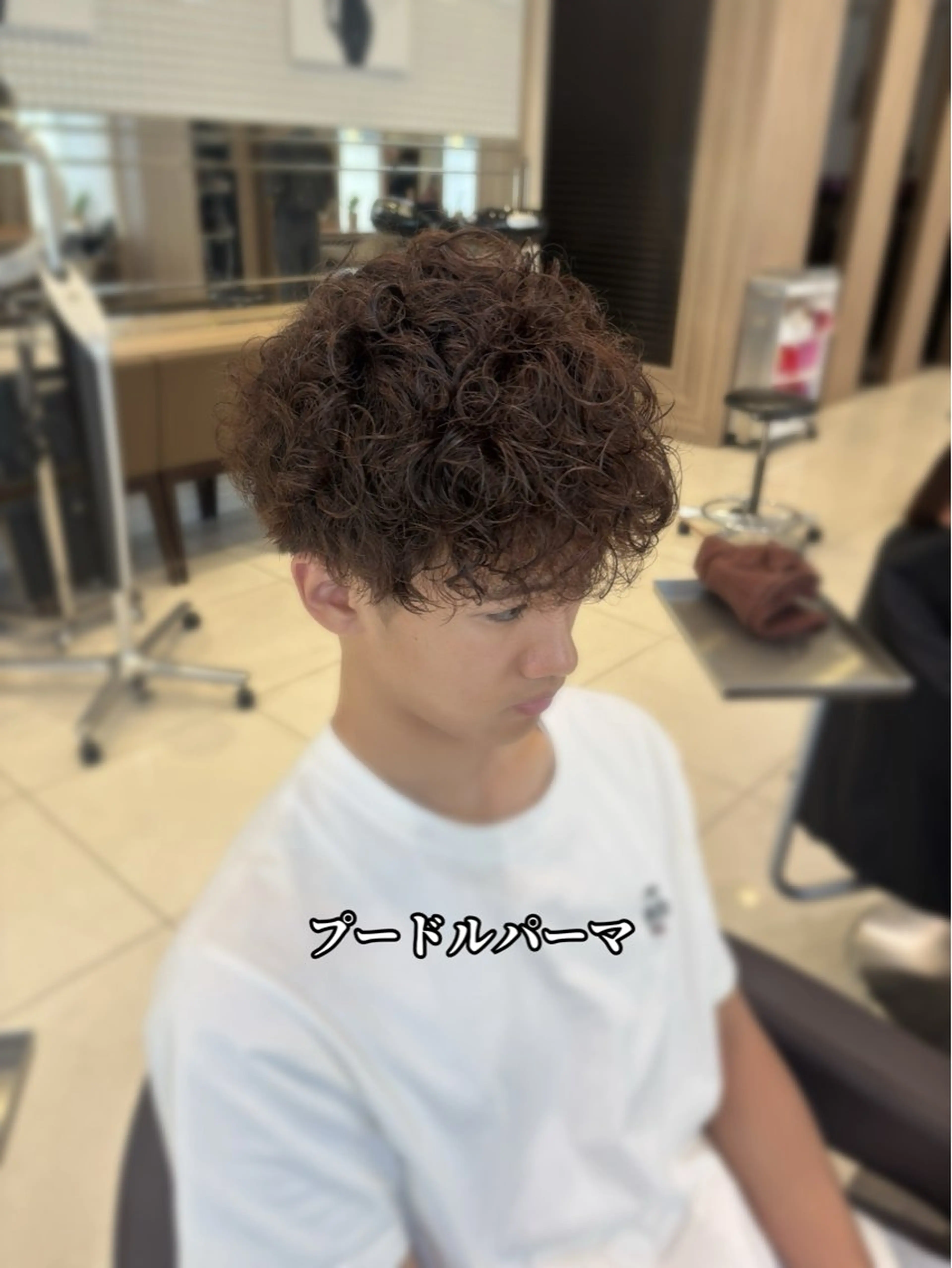 パーマ メンズ カット パーマ 波巻きスパイラル・ カルマ/aoiのヘアスタイル