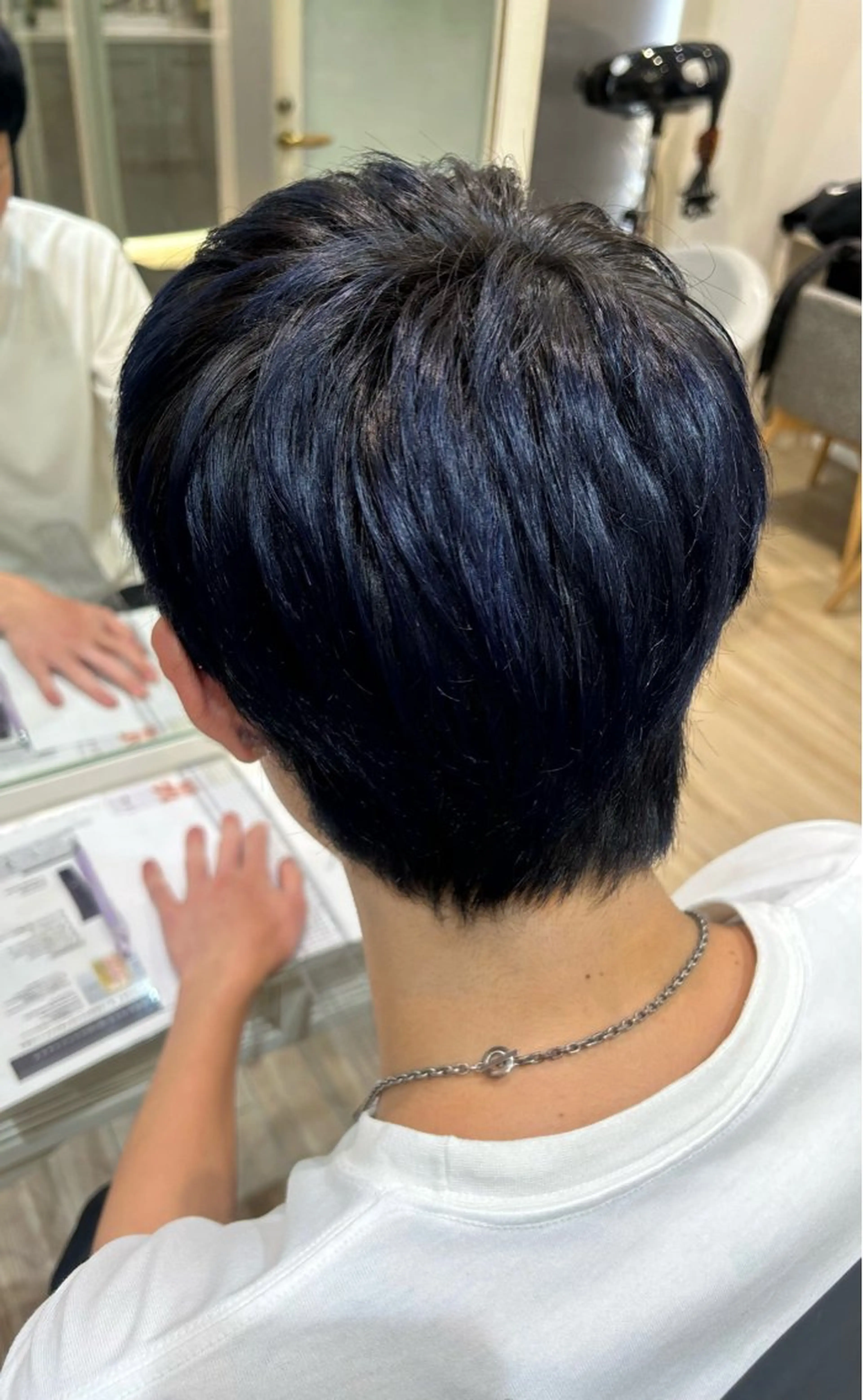 カラー ネイビーカラー ヘアカラー ひな /鶴見BONECCAのヘアスタイル