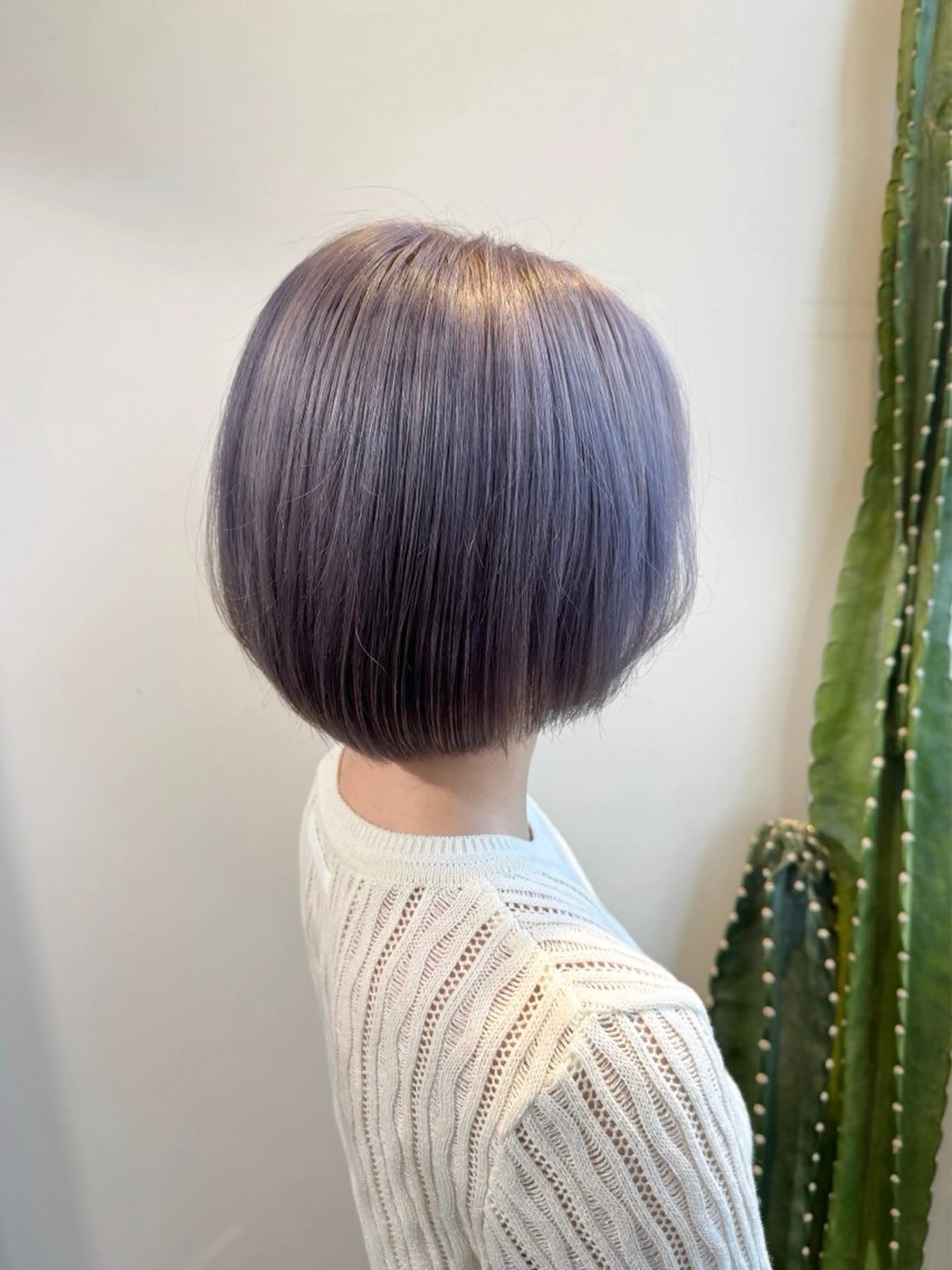 ショート カラー ブリーチ シルバー ヘアカラー 艶カラーヘアアレンジ 縮毛矯正🍓ひふみのヘアスタイル