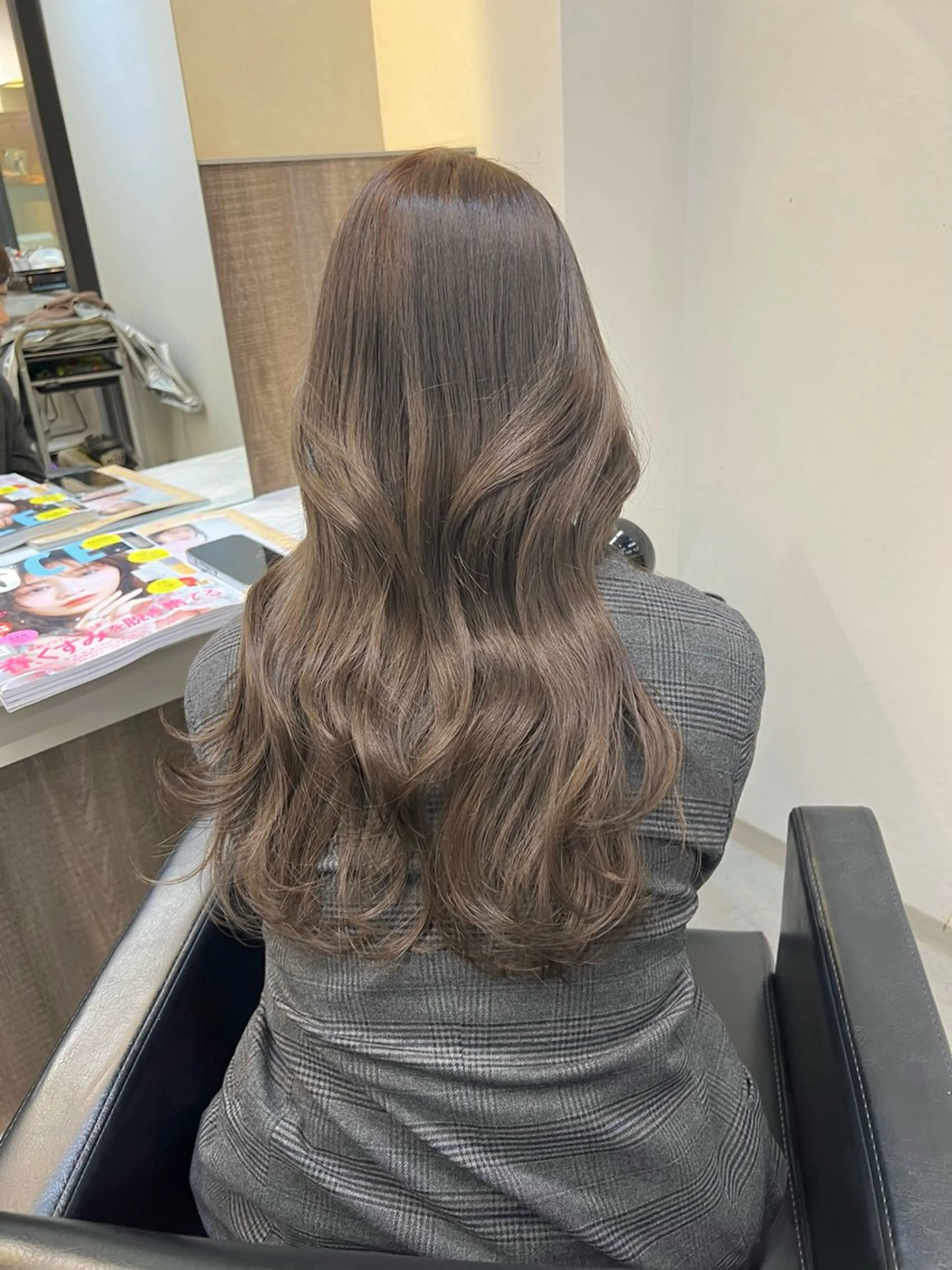 ロング カラー 韓国ヘア🇰🇷 中島志菜のヘアスタイル