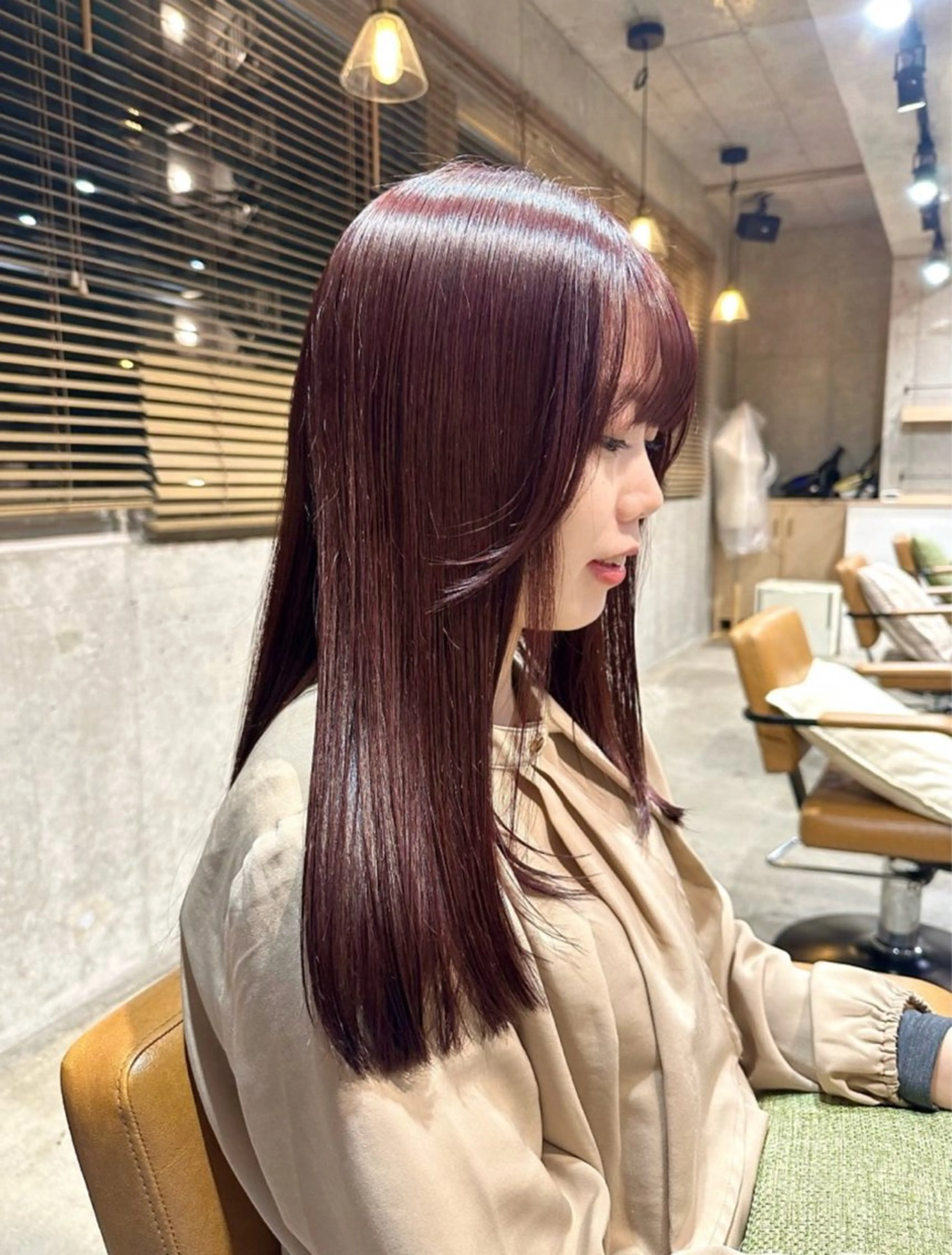ロング カラー ヘアカラー La Bonheur hair parfait所属・谷本虎太郎　艶カラー 🌈髪質改善のヘアスタイル