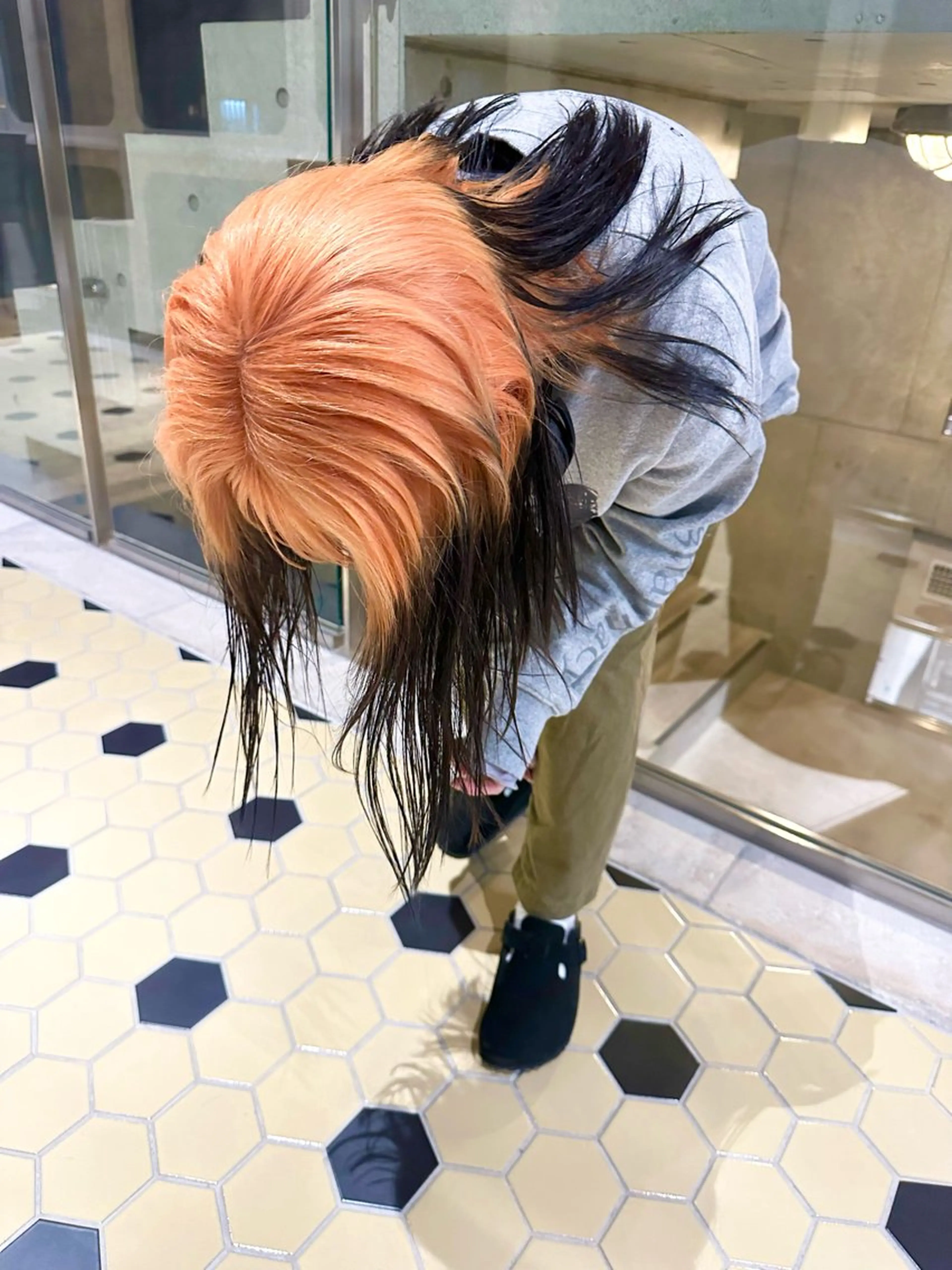 ミディアム カラー ヘアカラー トリートメント ヘッドスパ ヘアセット kai .のヘアスタイル