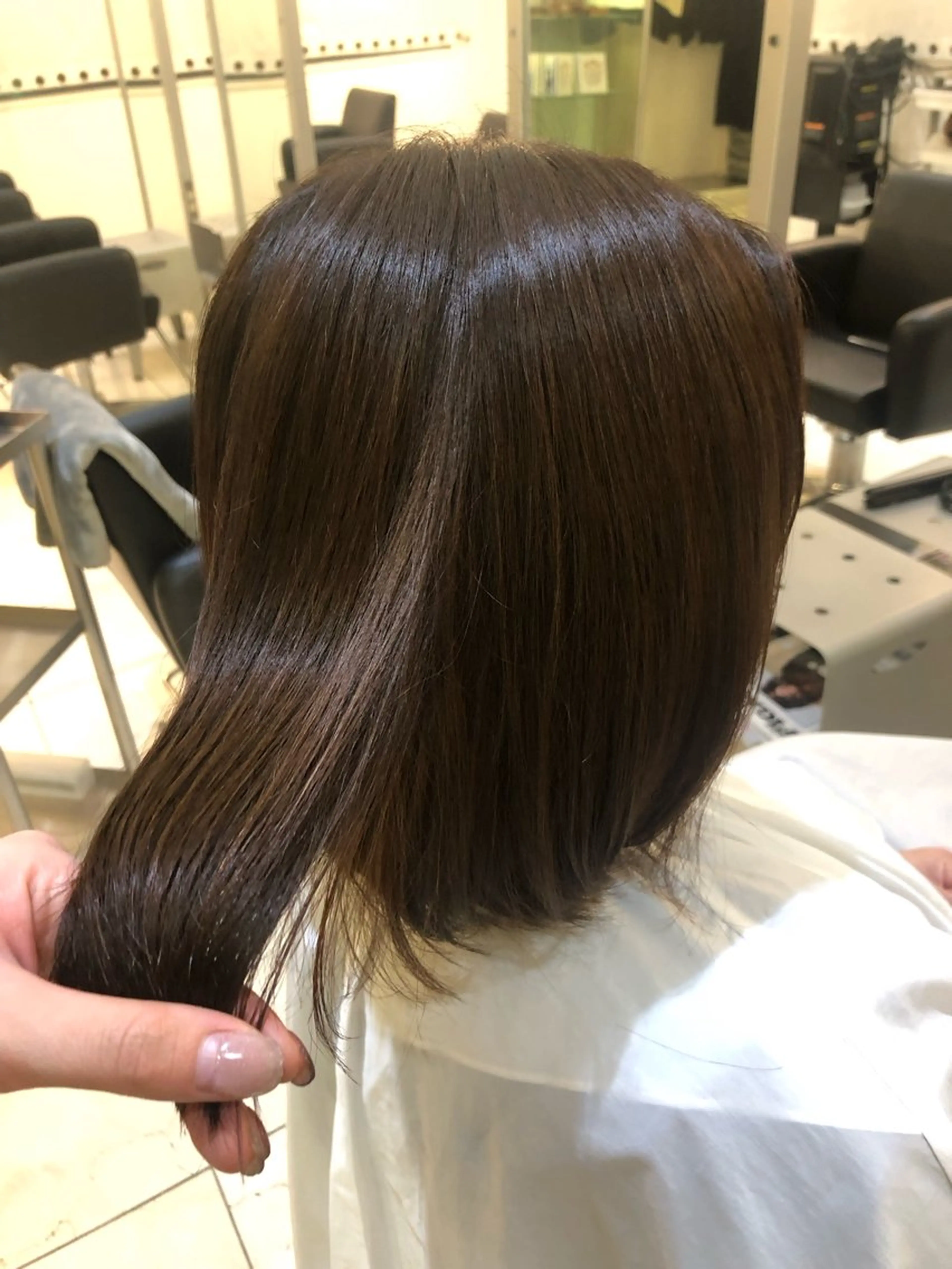 ミディアム カラー ボブミディパーマ❤︎ mizukiのヘアスタイル