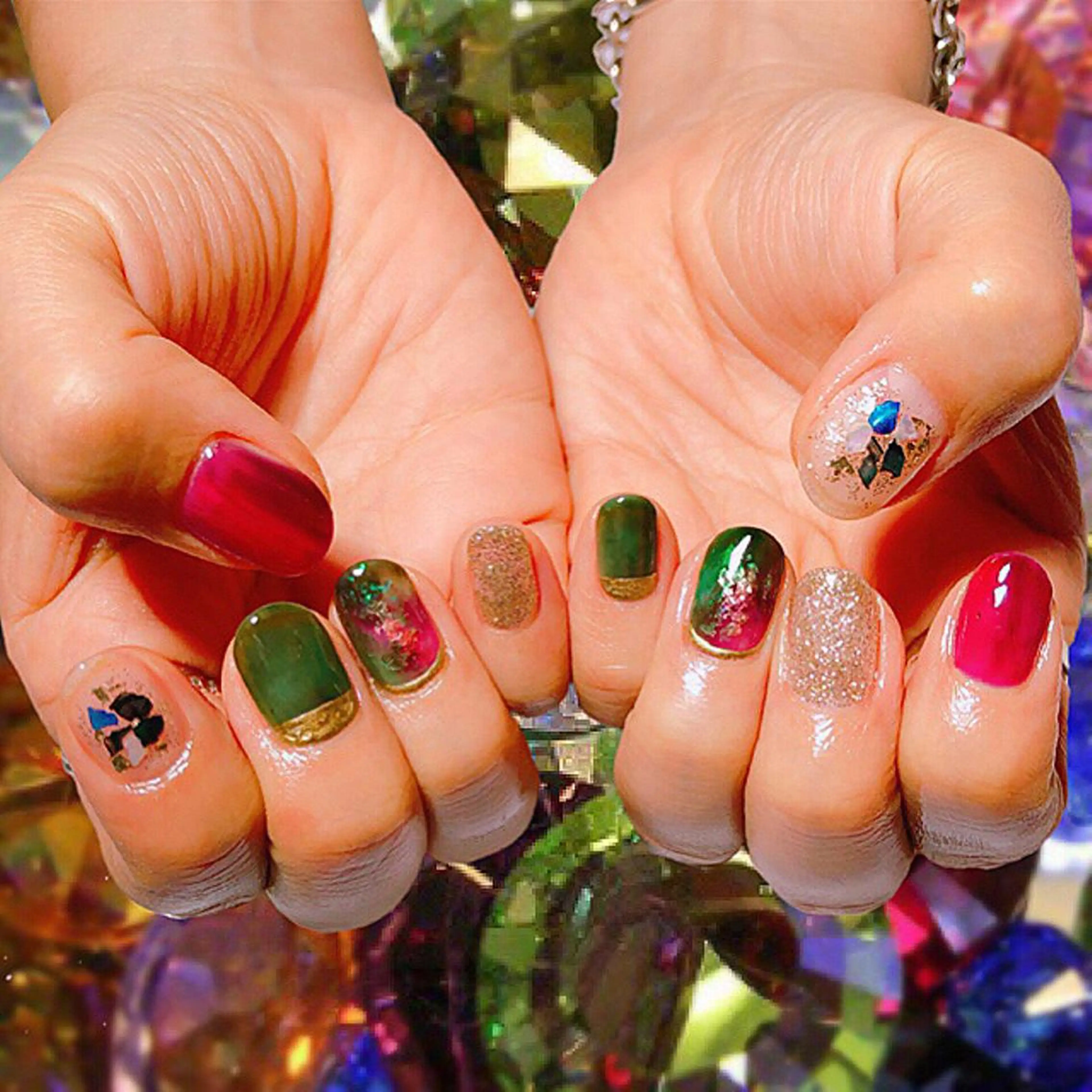 ネイル 持ち込み ニュアンスネイル ハンドネイル フットネイル mi chiのネイルデザイン