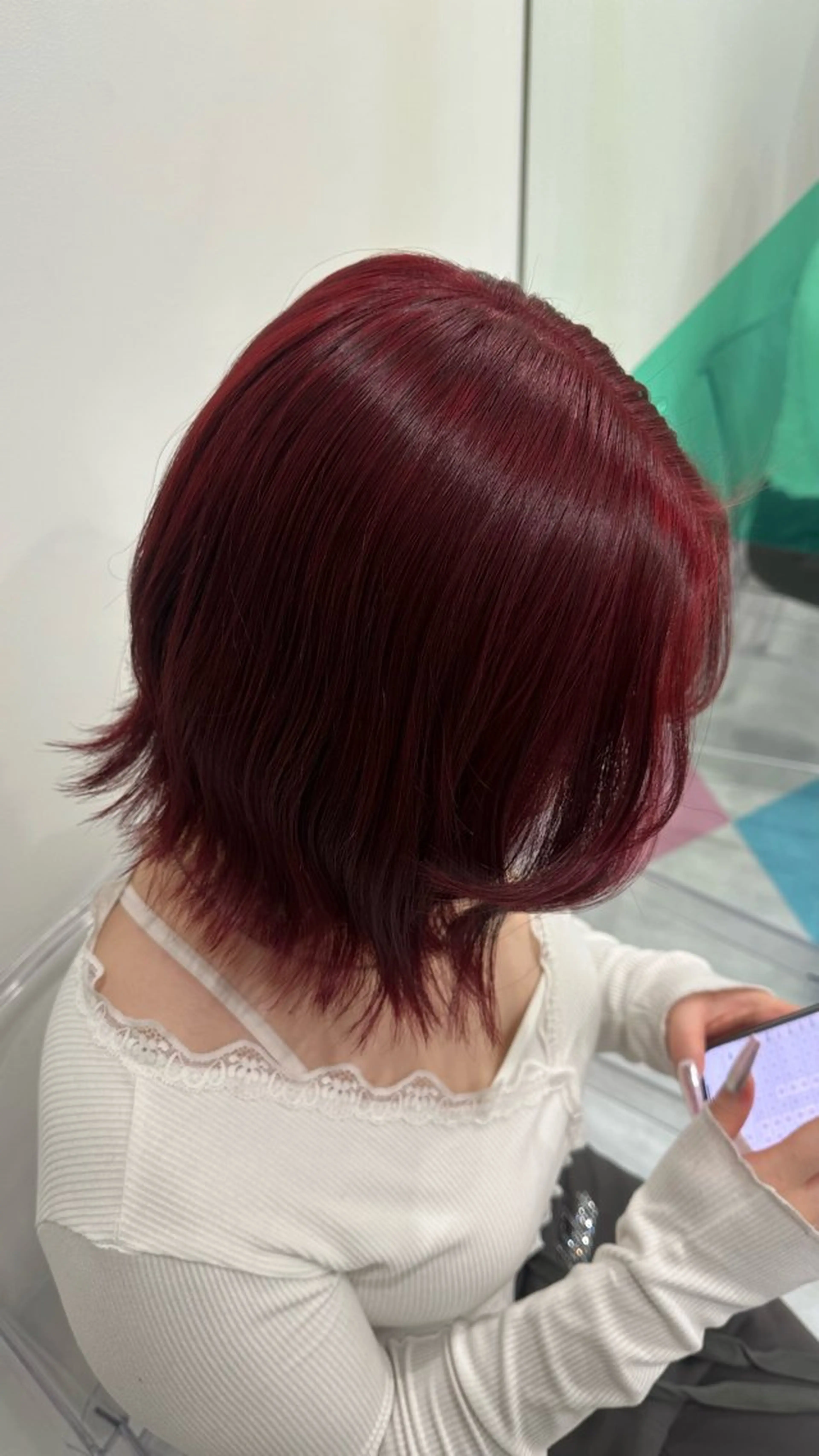 ミディアム カラー ハイトーン🌈メンズ カット♡Machanのヘアスタイル