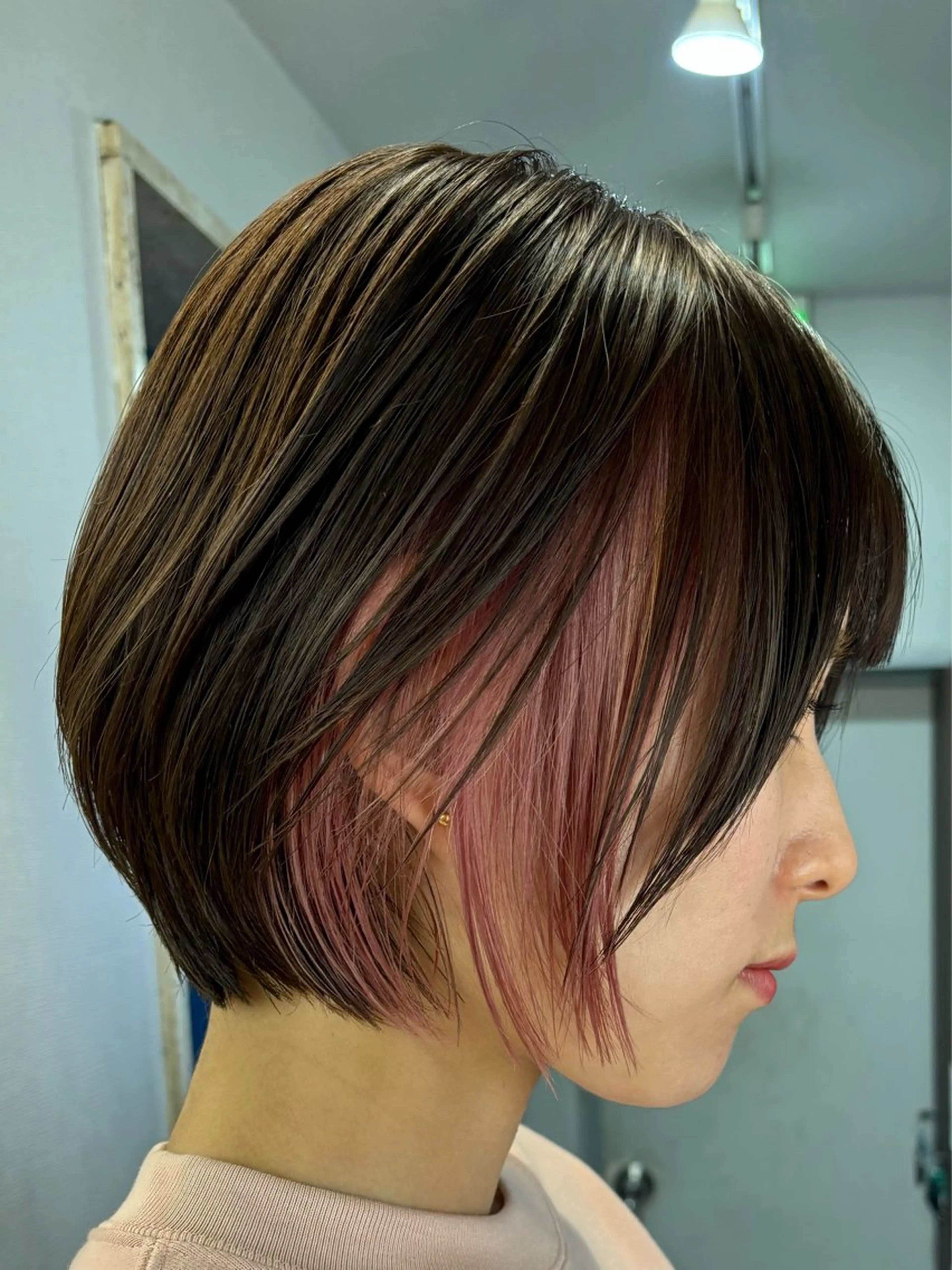 イヤリングブリーチ+うる艶フルカラーの写真