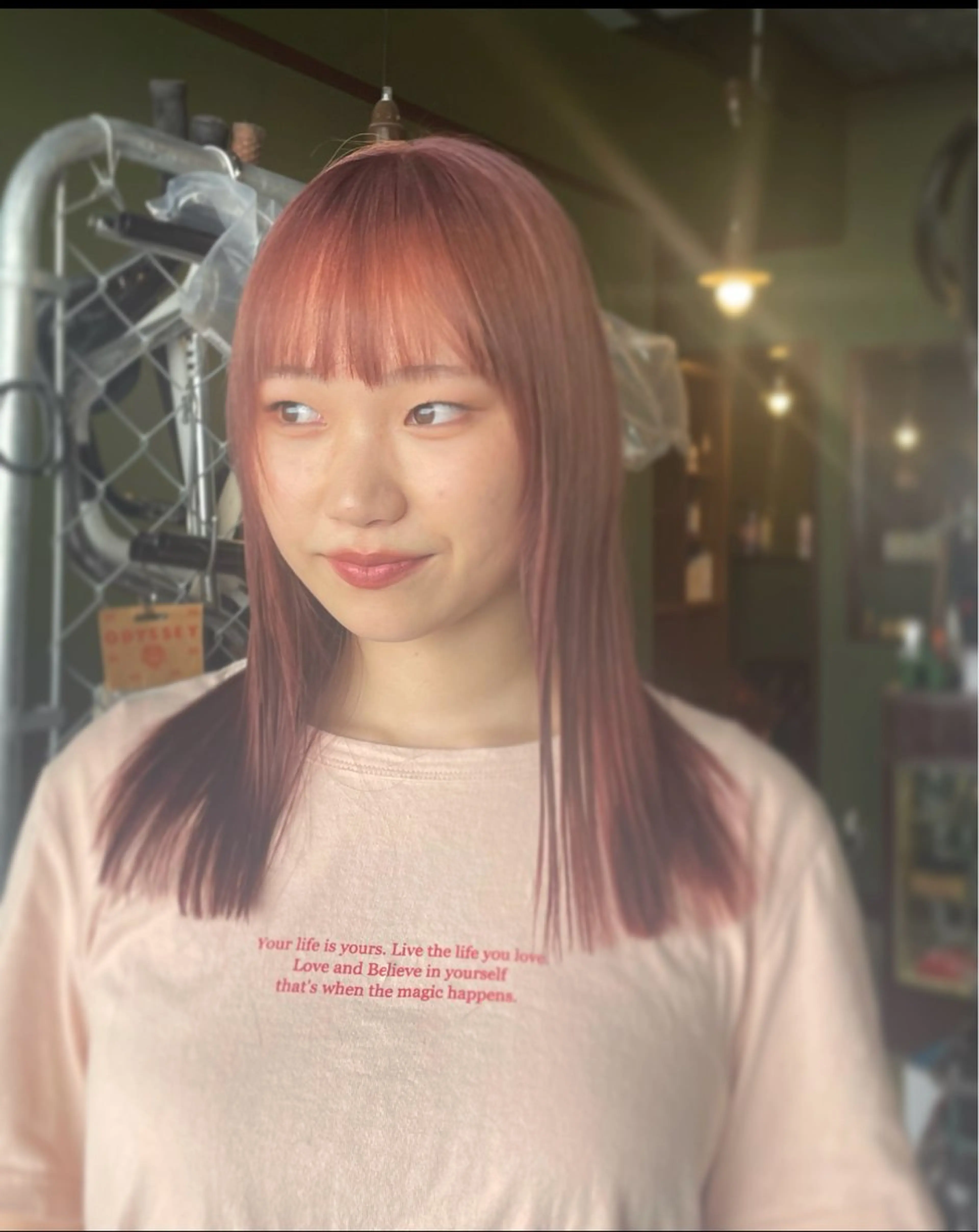 セミロング カラー ヘアカラー トリートメント ヘアセット PATH-hair. store/MAIのヘアスタイル
