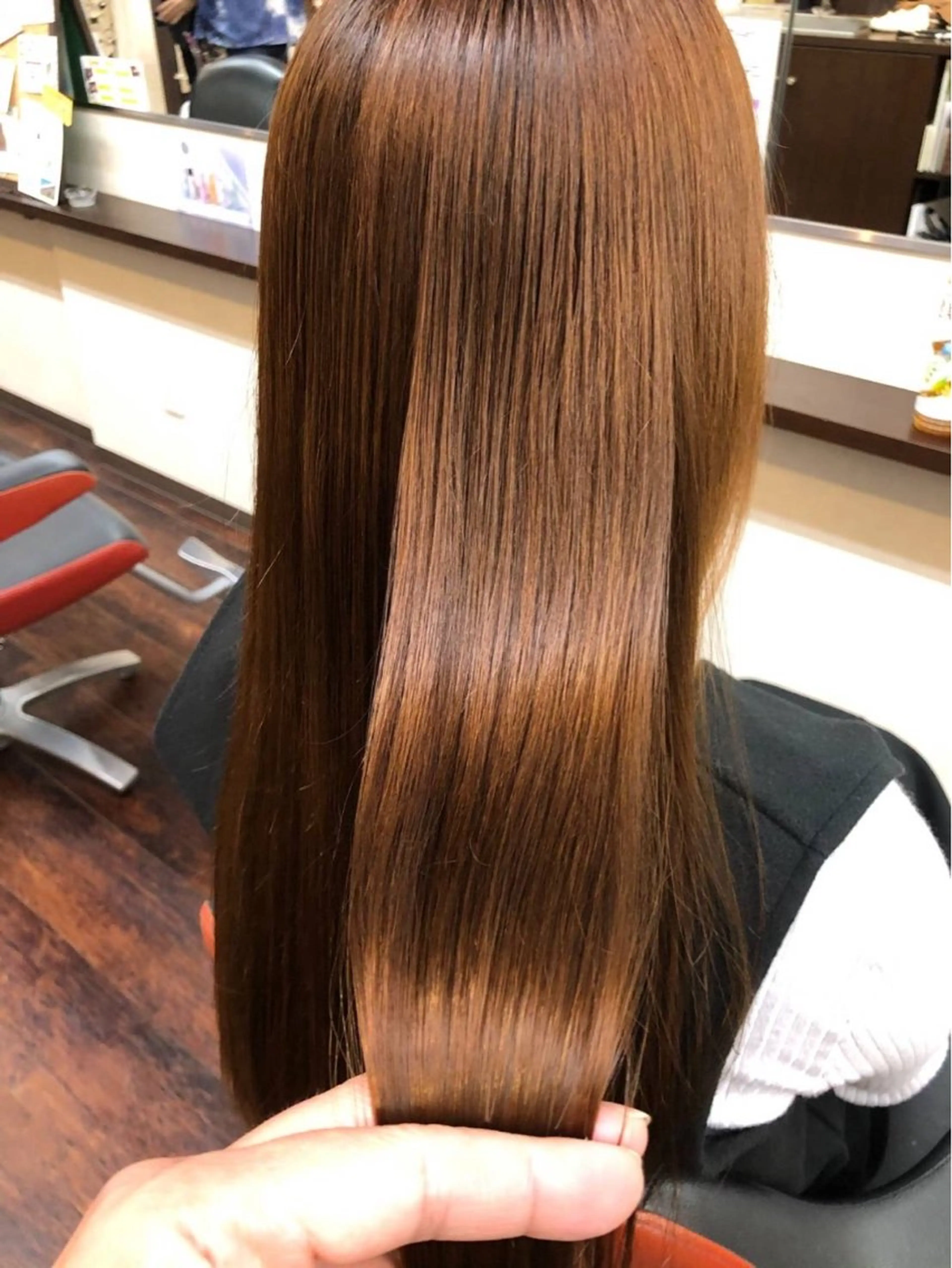 ロング 縮毛矯正 トリートメント カット 縮毛矯正 鈴木 美佑のヘアスタイル