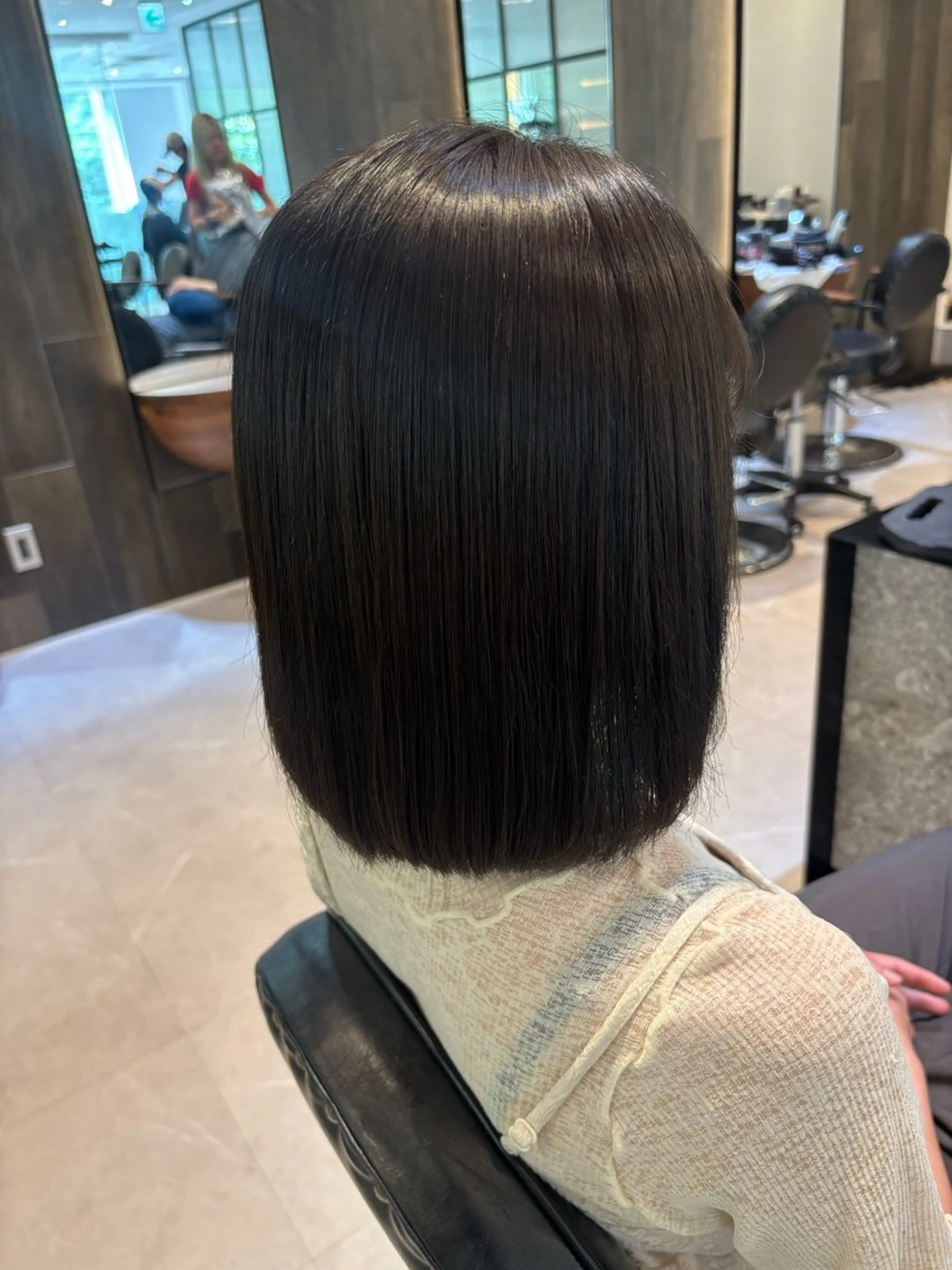 ミディアム カラー 透明感カラー グレージュ ヘアカラー トリートメント w藤が丘/ りなのヘアスタイル