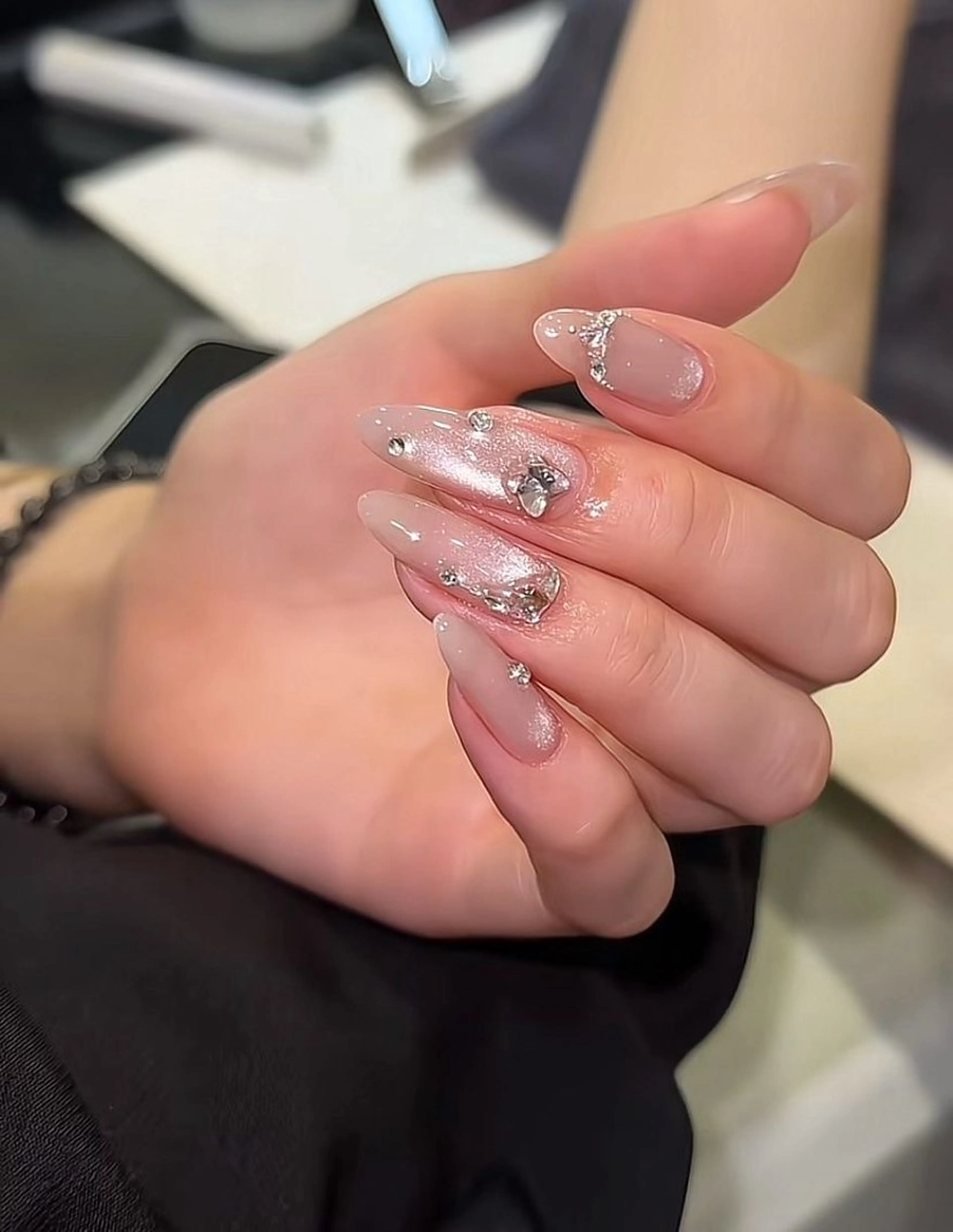 【初回オフ無料】💎🩷キラキラマグネットorフラッシュマグネット💎残り時間パーツ付け放題コースの写真