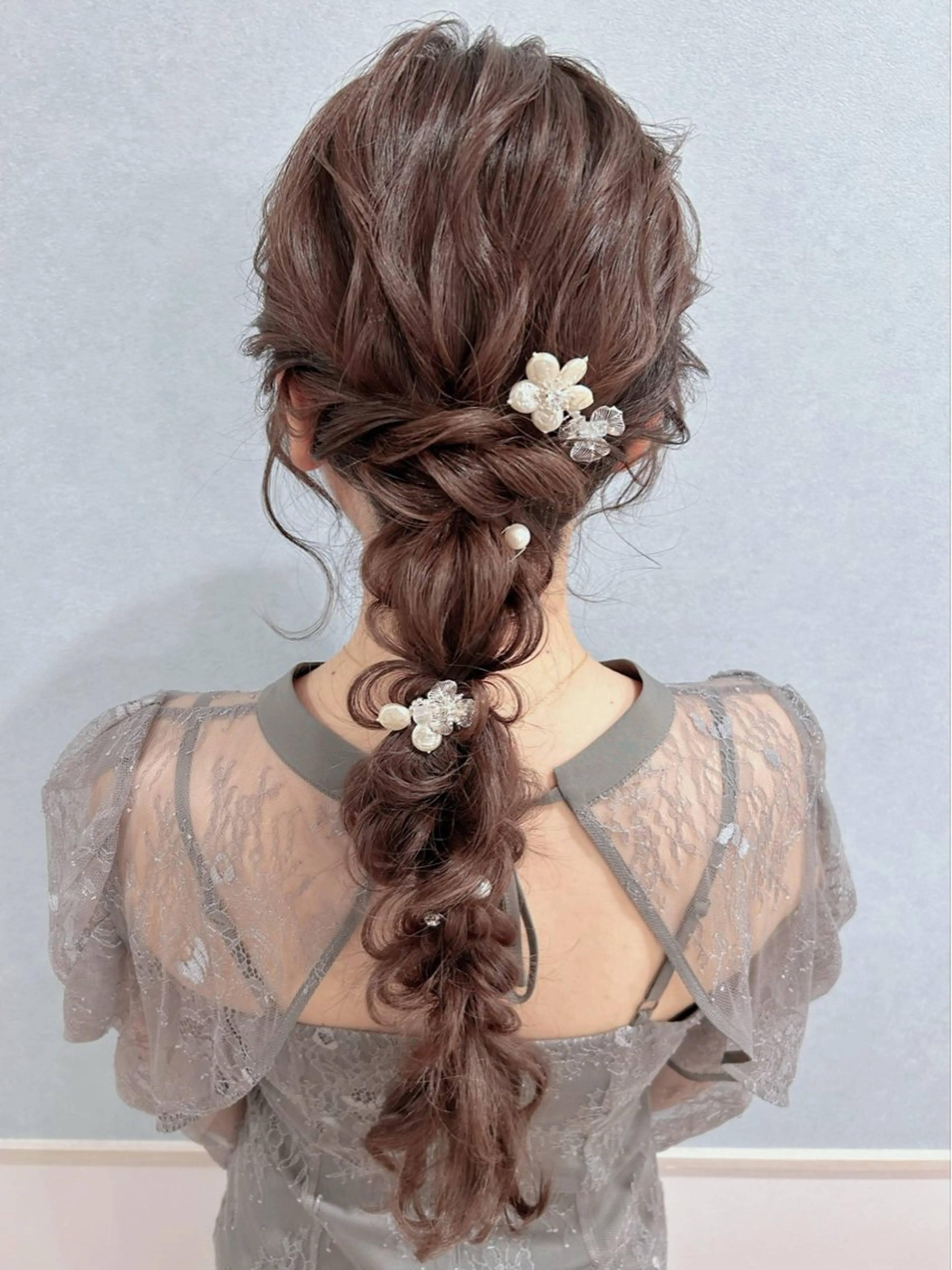 ロング ヘアアレンジ セットサロン      ラフテル所属・大阪/ヘアアレンジ /似合わせset💐のヘアスタイル