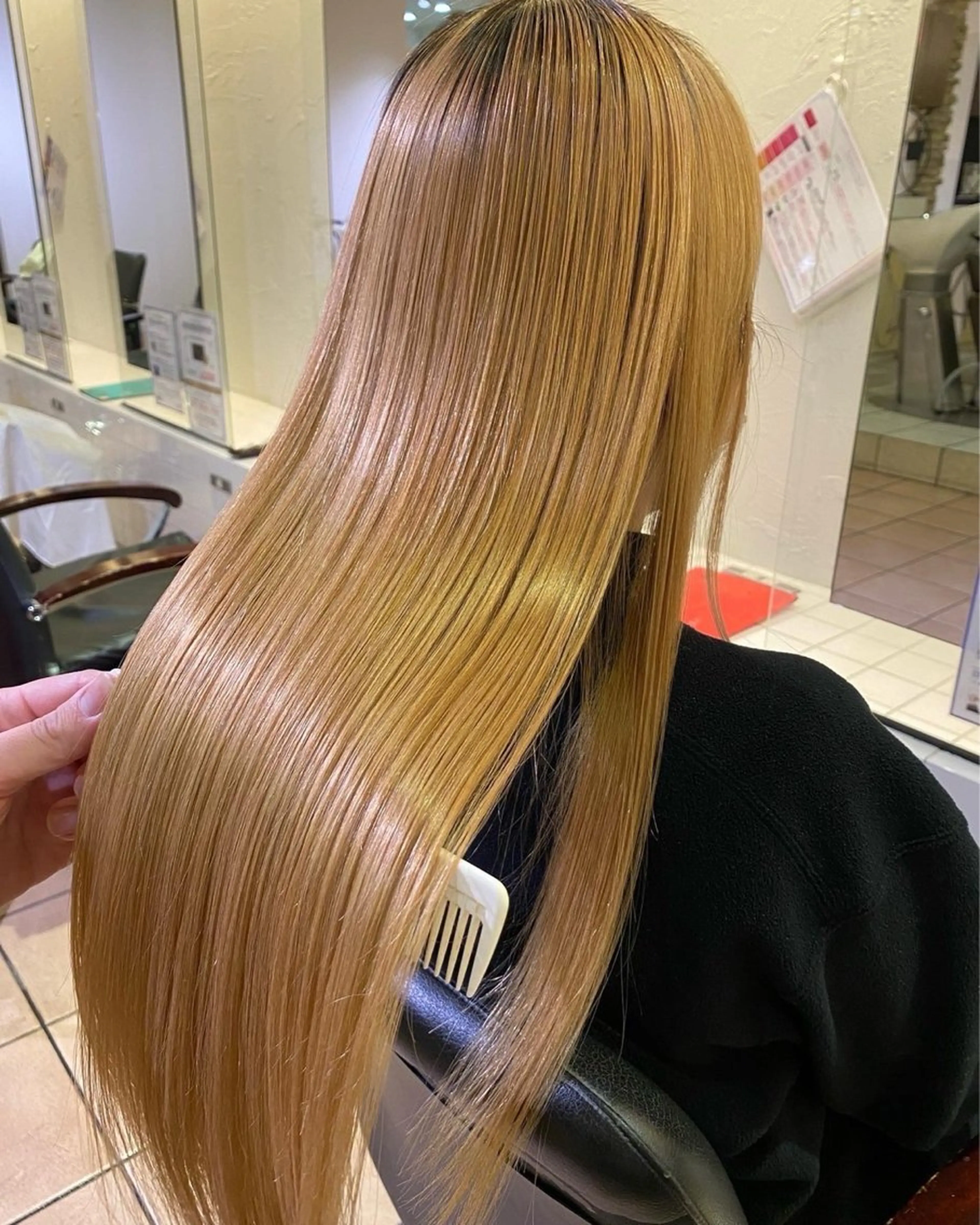 【最高級のヘアケアトリートメント付き◎】カット➕髪質改善カラー➕最高級プレミアムAujuaトリートメントの写真