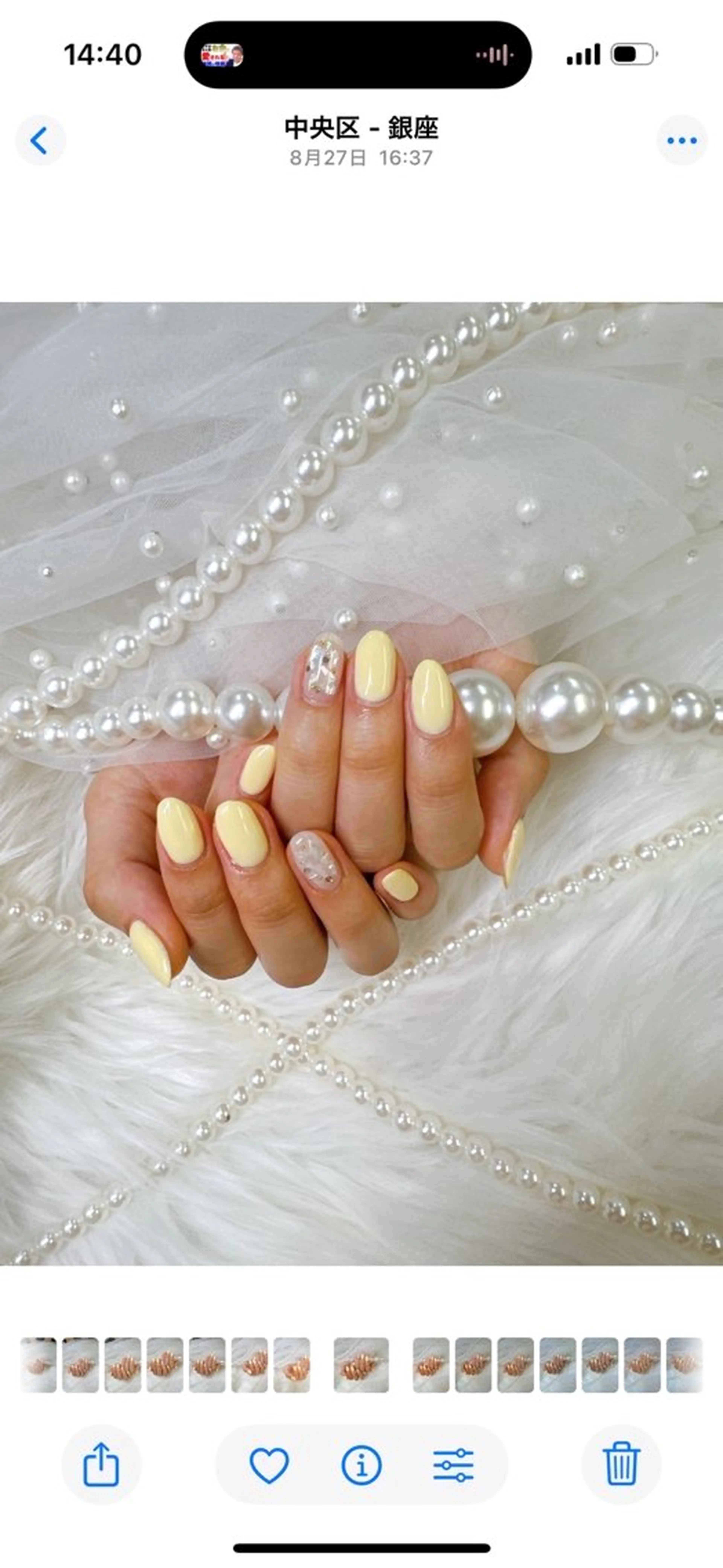 ネイル ボルドー チークネイル ドット 長さ出し フレンチネイル ハンドネイル クイーンズネイル銀座所属・Queeens nailのネイルデザイン