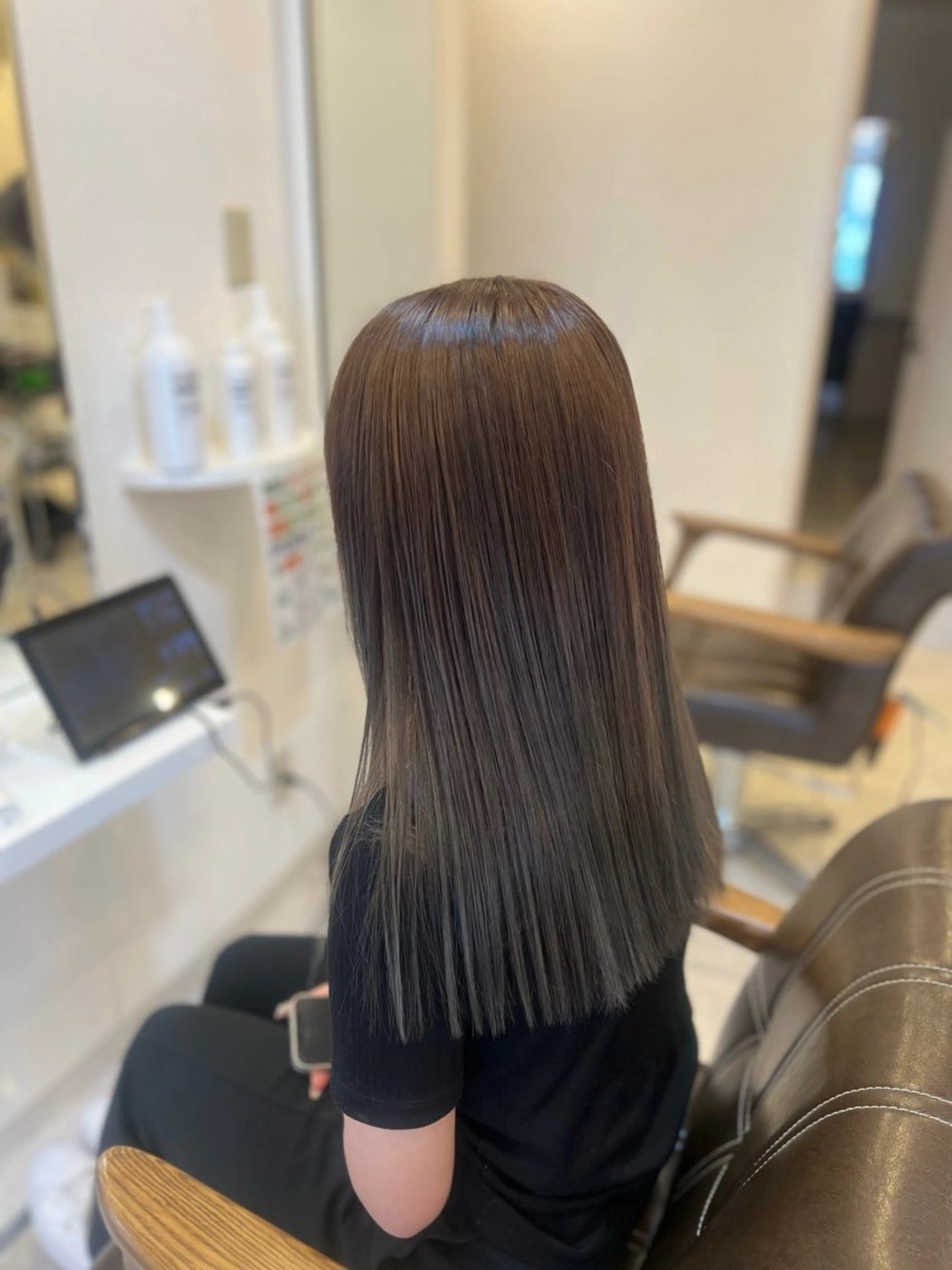 ロング sunquestみずほ台所属・韓国風ハイトーン ハヤタ💎のヘアスタイル