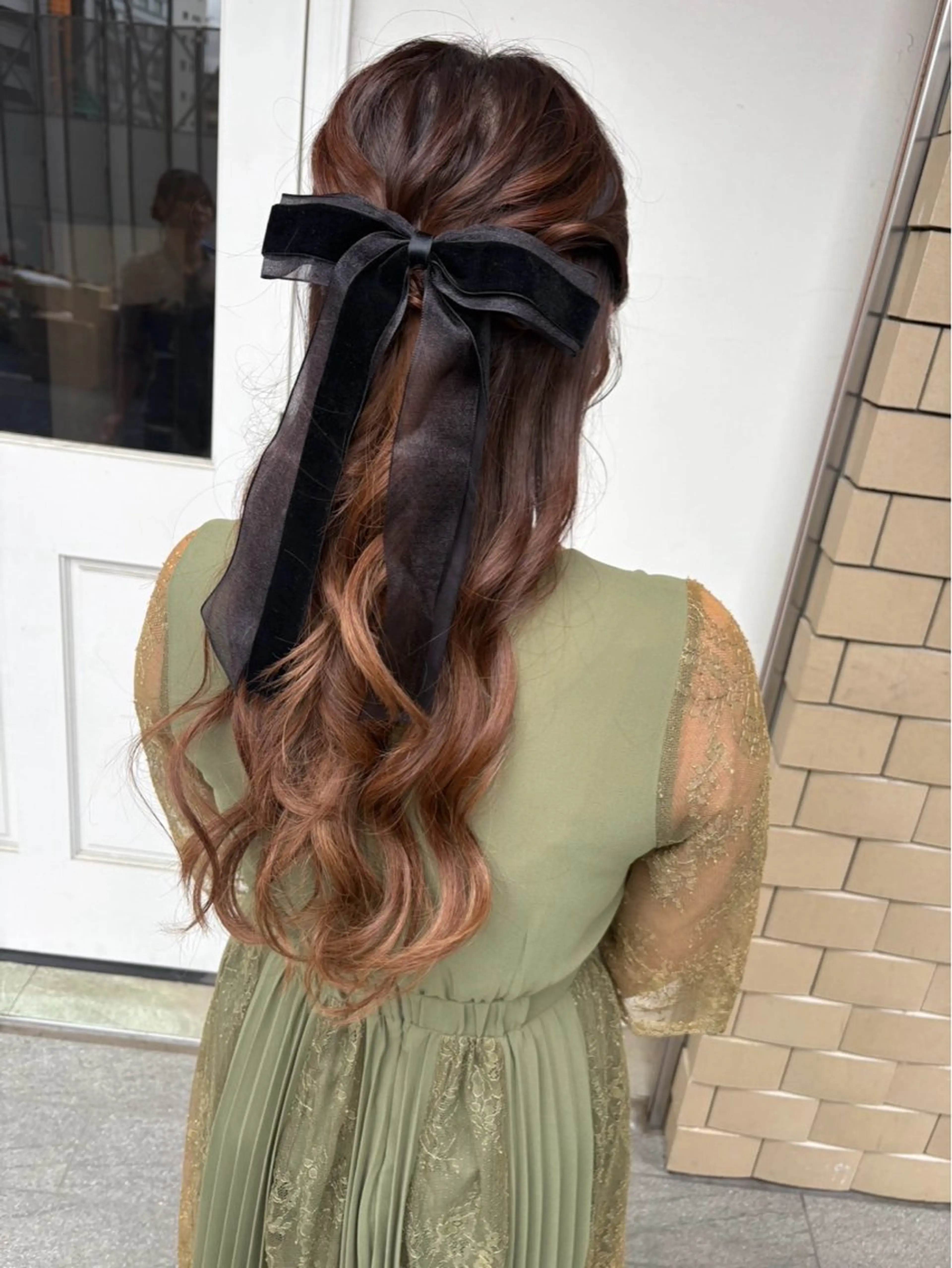 ロング ヘアアレンジ ハーフアップ Reve  resort所属・美髪× ヘアセット✨Araiのヘアスタイル