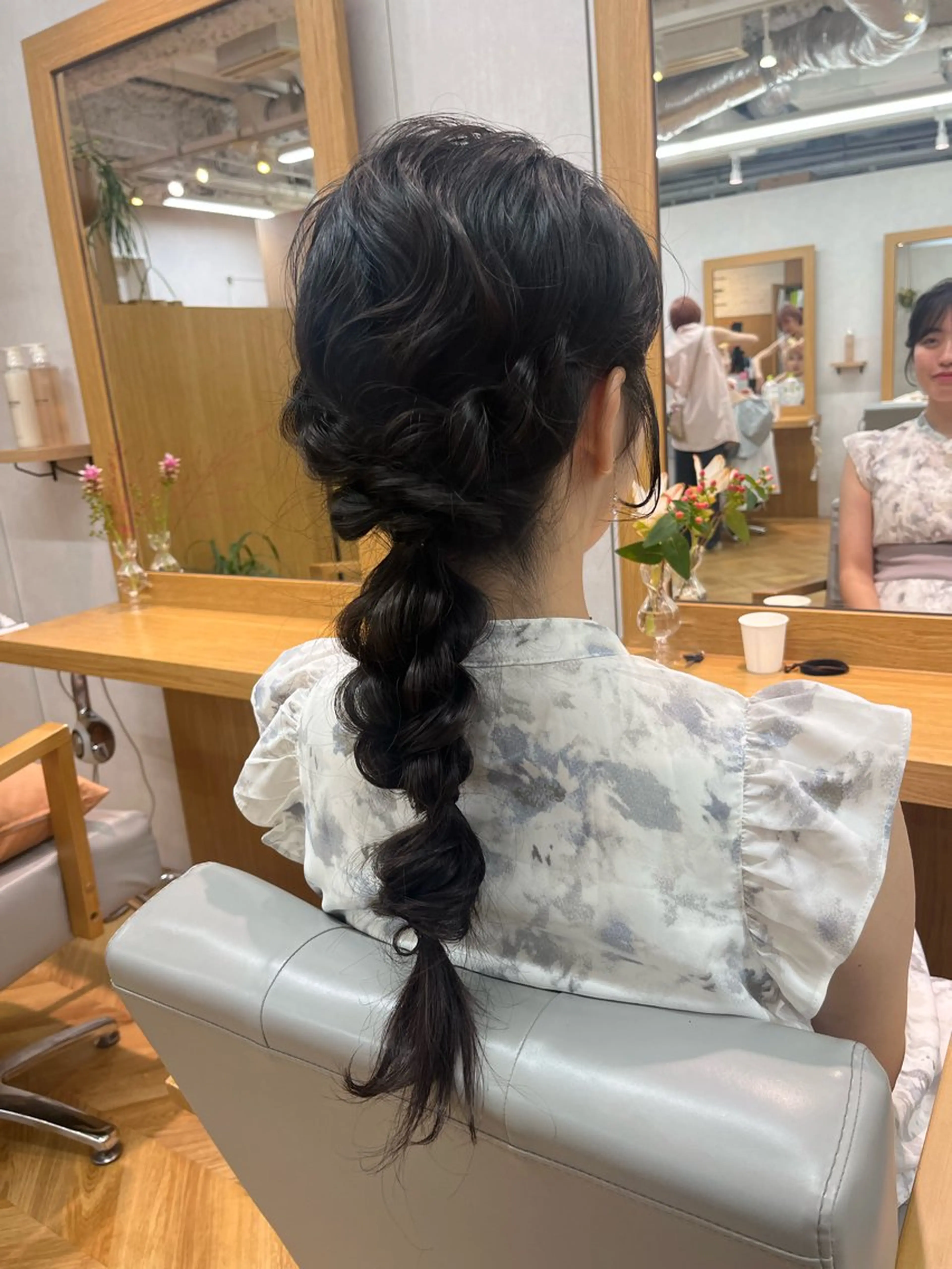 ロング ヘアアレンジ 阿久津真衣 似合わせカットのヘアスタイル