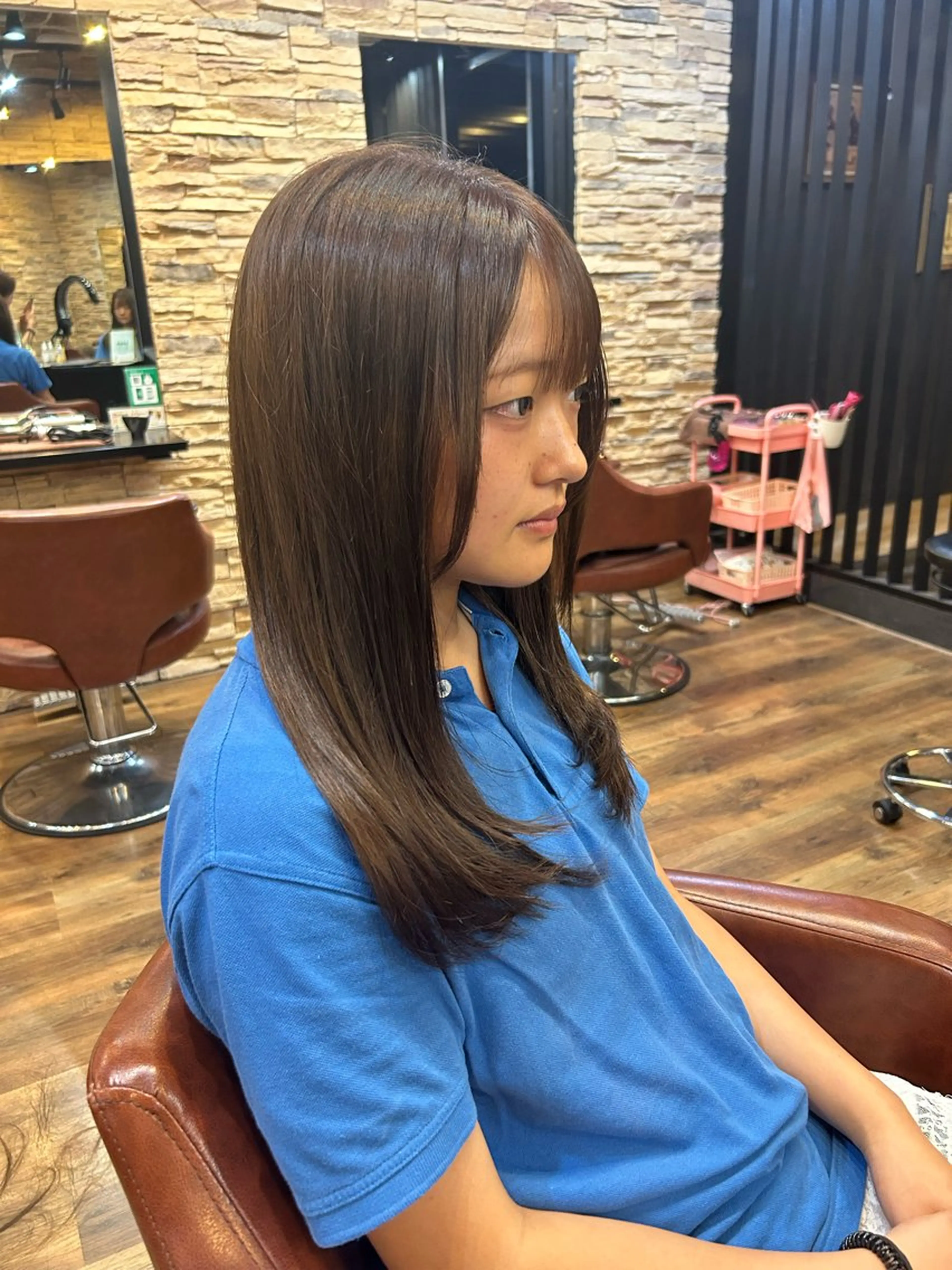 ロング カラー ブラウンカラー マロンブラウン カット ヘアカラー トリートメント 【ブリーチモデル募集 】サキ🫧のヘアスタイル