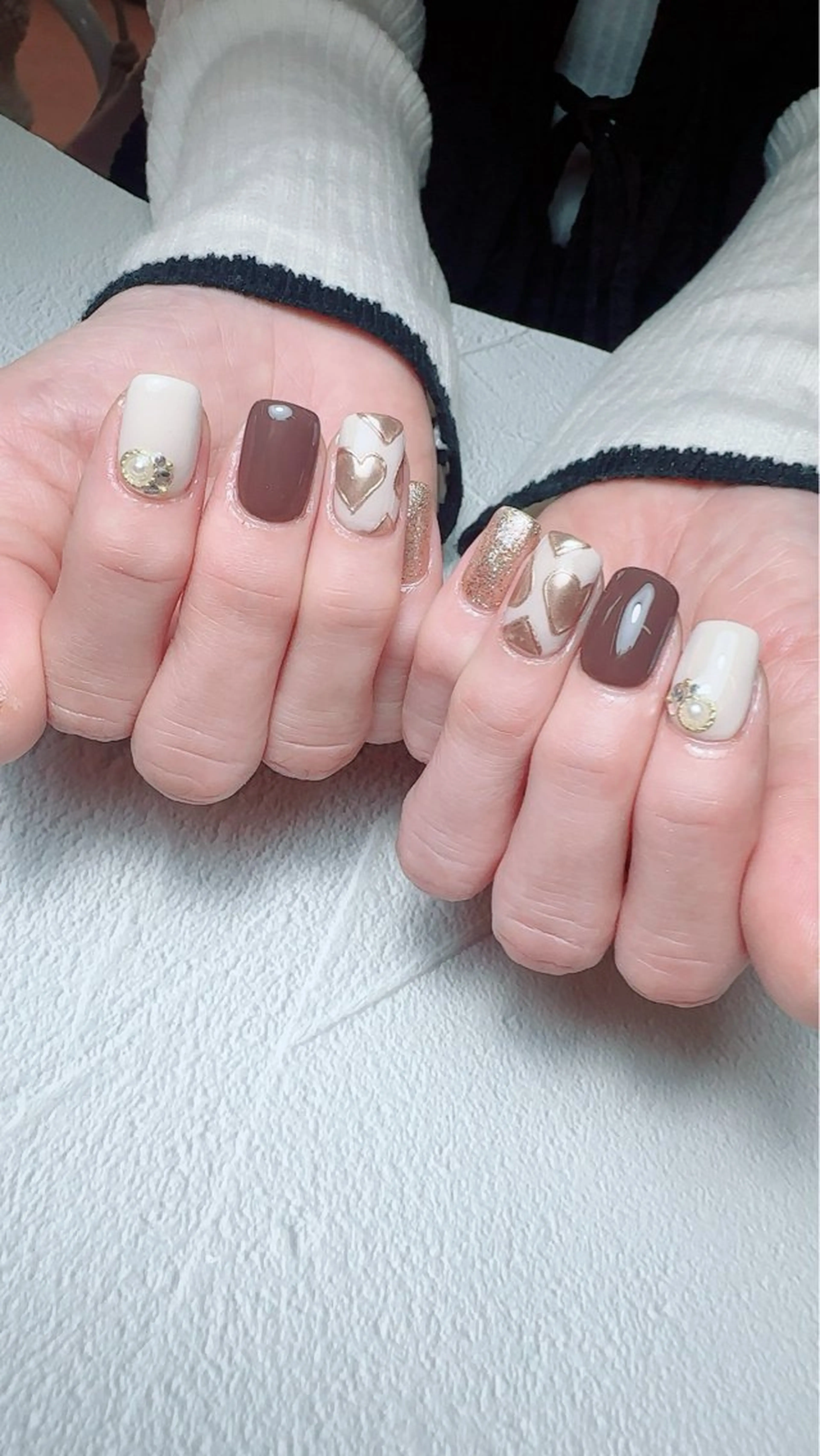 ネイル アートネイル ハート マグネットネイル 持ち込み ニュアンスネイル ハンドネイル nail salon    Mimiy..所属・Nailsalon Mimiy..♡のネイルデザイン