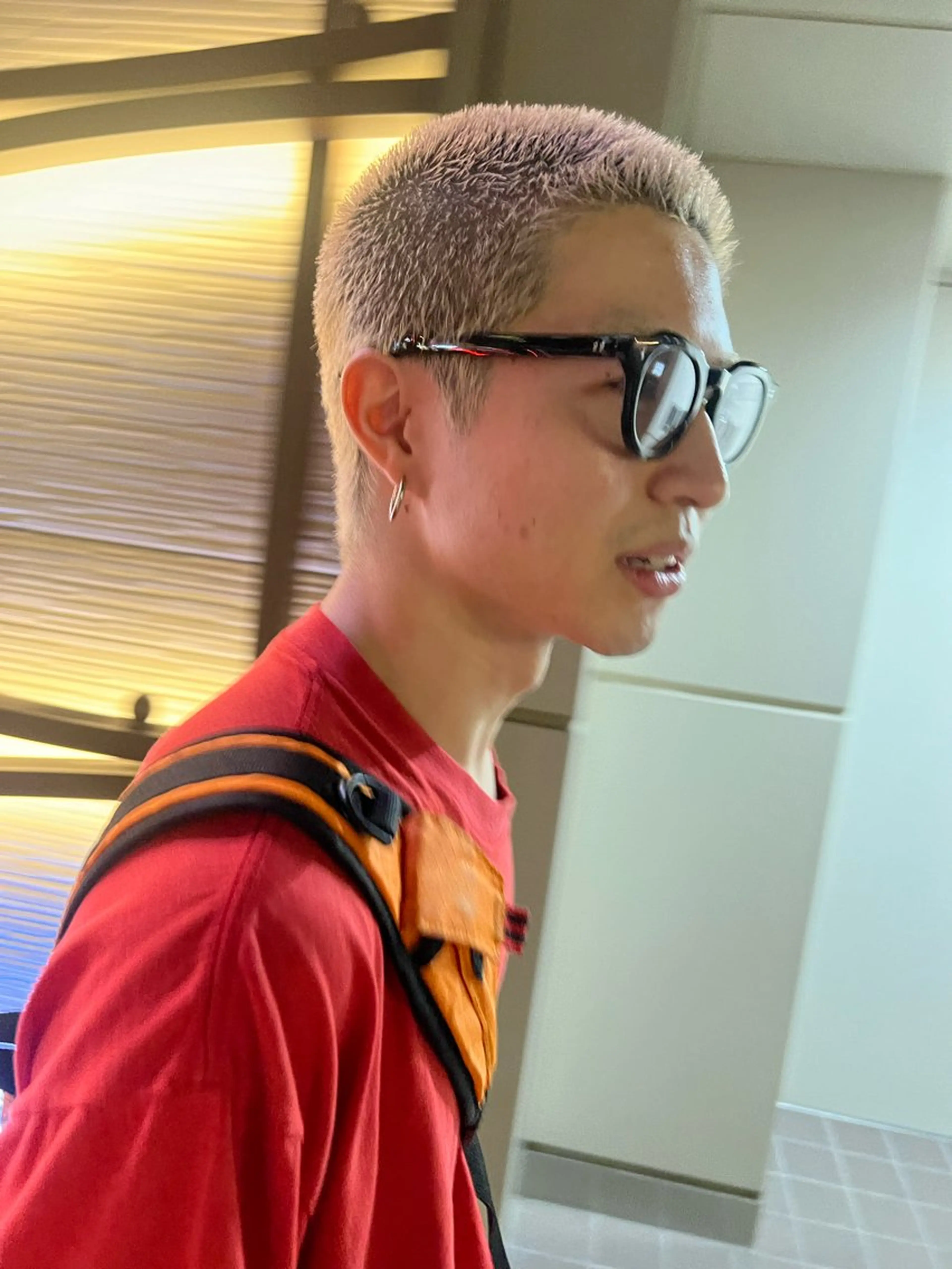 ショート カラー メンズ メンズブリーチ ブリーチ hen所属・中西 遥聖のヘアスタイル