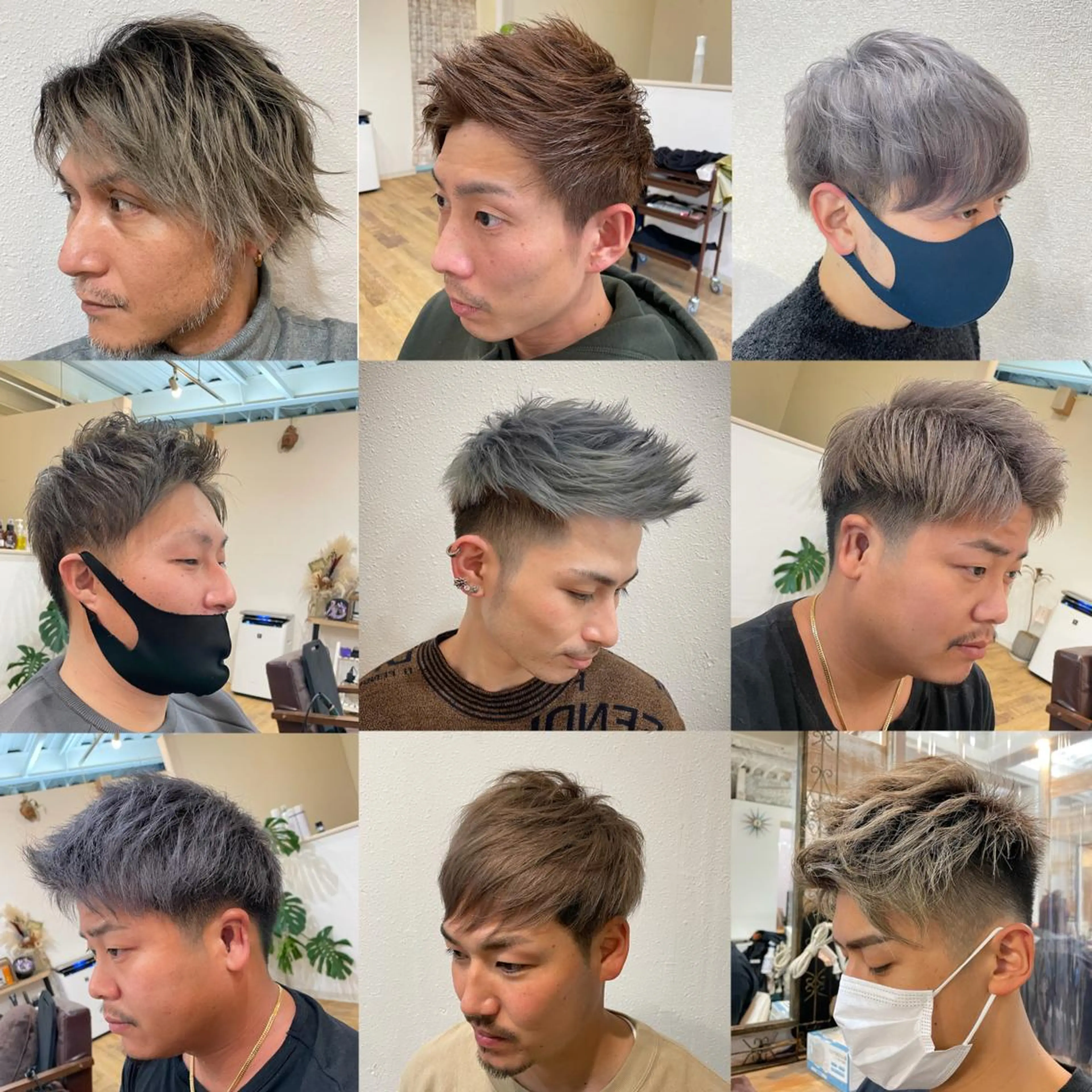 ショート カラー メンズ メンズブリーチ アッシュ ブリーチ 透明感カラー シルバー Regalo hair atelier　レガロ　ヘア　アトリエ所属・美髪矯正/髪質改善 レガロ堺市伏尾/松田のヘアスタイル