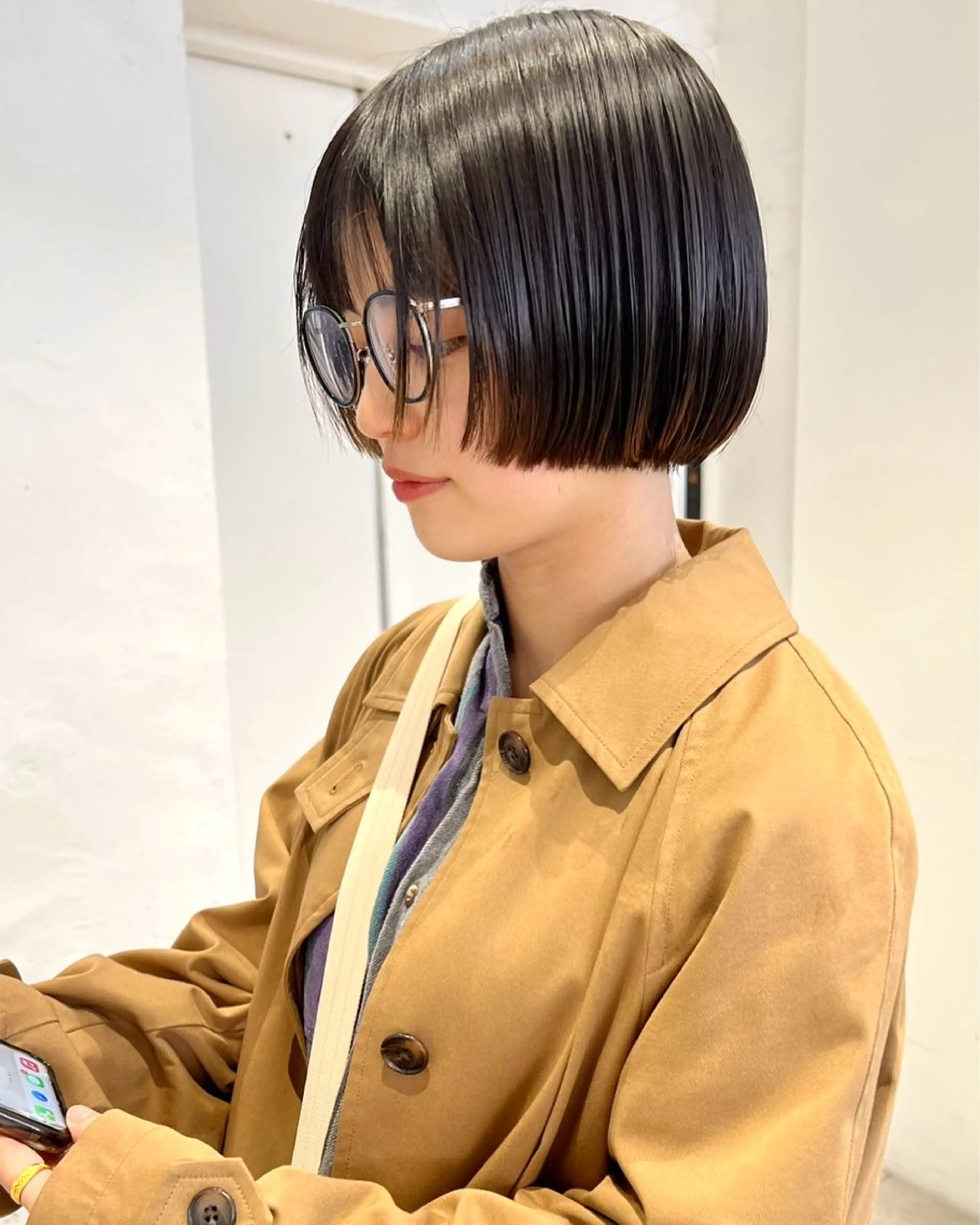 ショート カラー ボブ 顔周りカット/透明感 カラー✂️MEIのヘアスタイル