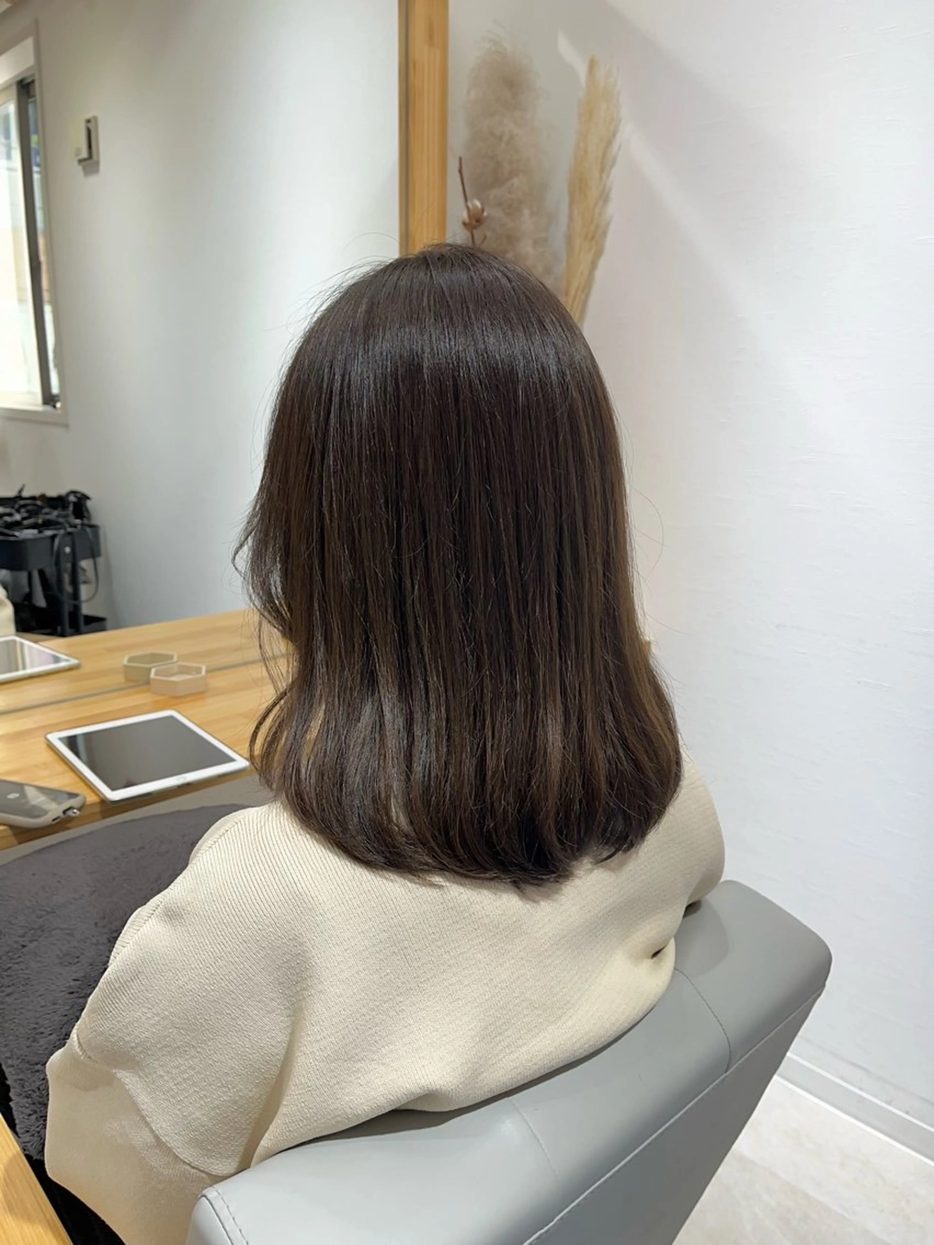 ミディアム カラー カット ヘアカラー トリートメント 【ニュアンスカラー・ 髪質改善】スズキカナのヘアスタイル