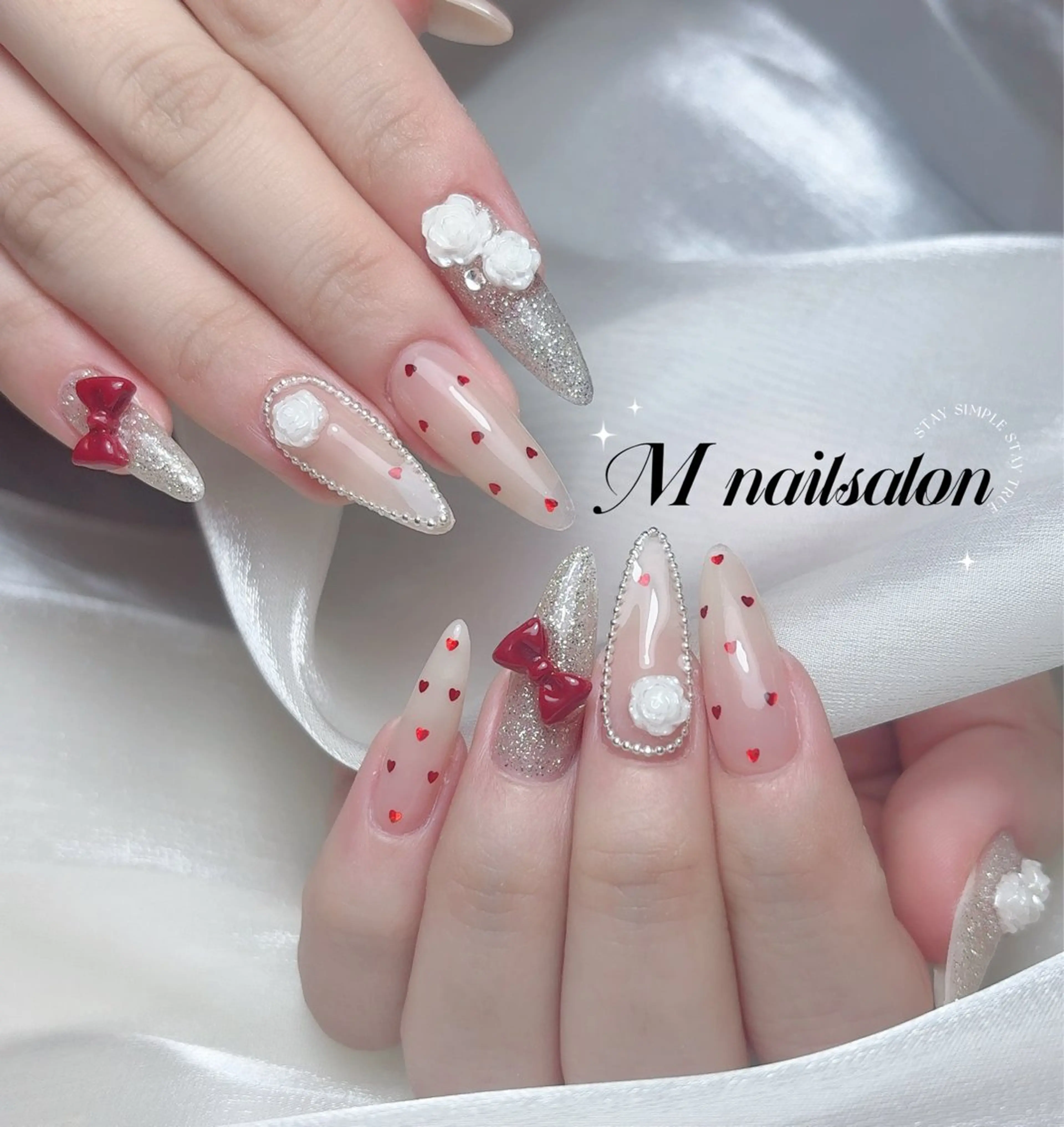 ネイル 🎀M nails✨ ビューティーのネイルデザイン