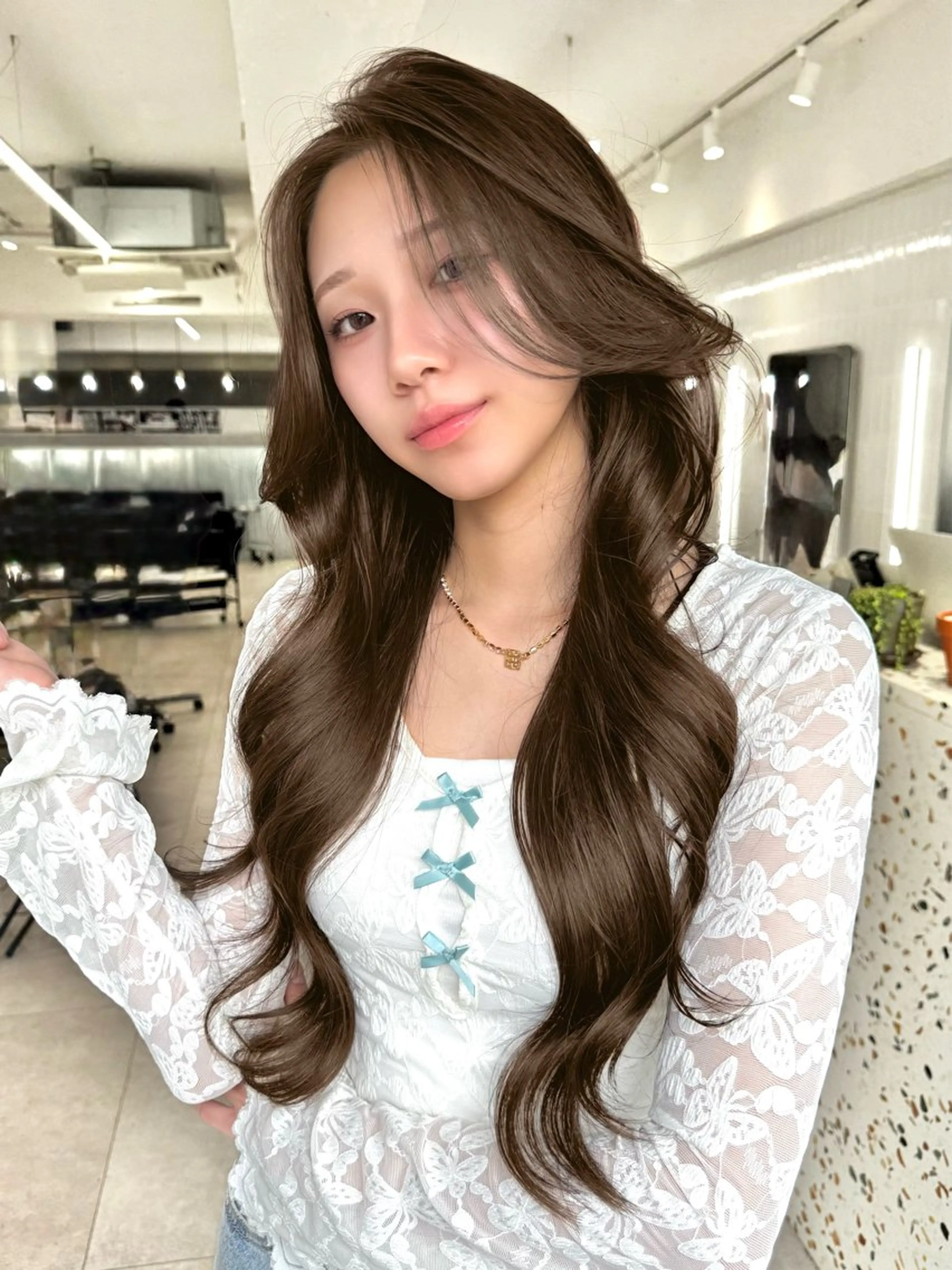 ロング カラー ヘアアレンジ カット ヘアカラー トリートメント ONYX【オニキス】所属・韓国レイヤーカット/ 韓国ヘア/郷家拓斗のヘアスタイル