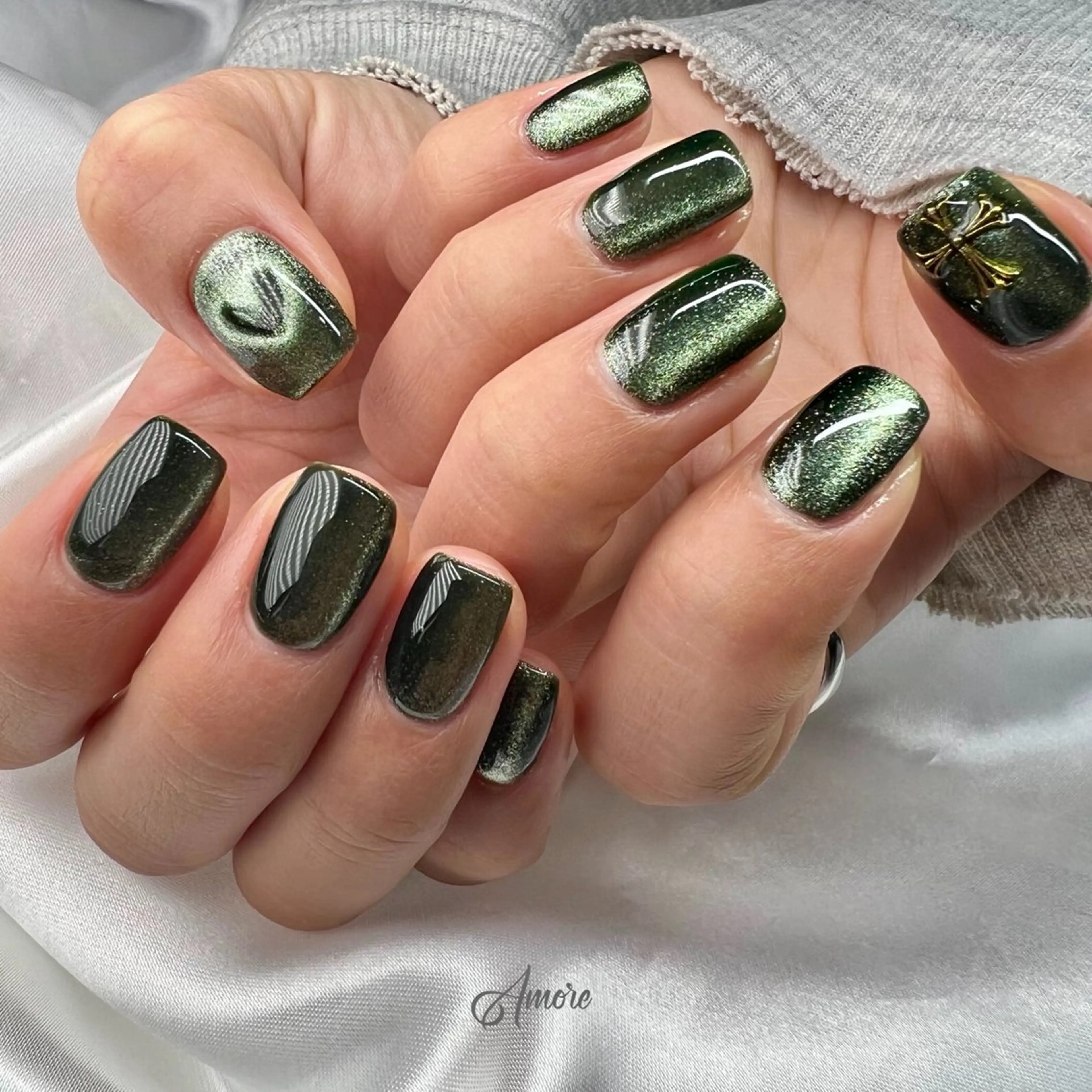 ネイル ジェルネイル キラキラネイル 韓国ネイル パラジェル バレンタイン You kyehwaのネイルデザイン