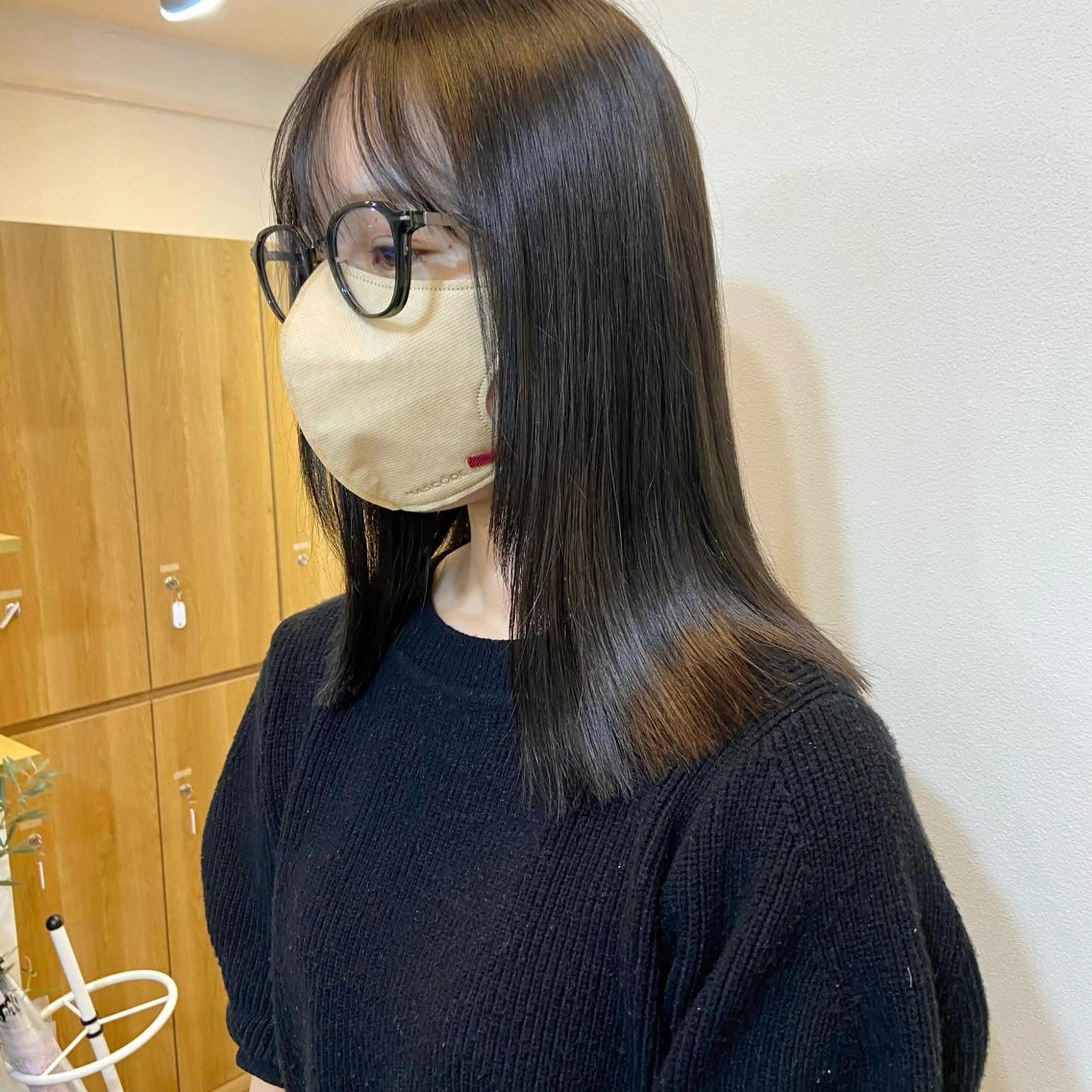 ミディアム カラー ベージュカラー ブリーチ ケアブリーチ 透明感カラー ダブルカラー mai 🥀 パーマモデル募集🌀のヘアスタイル