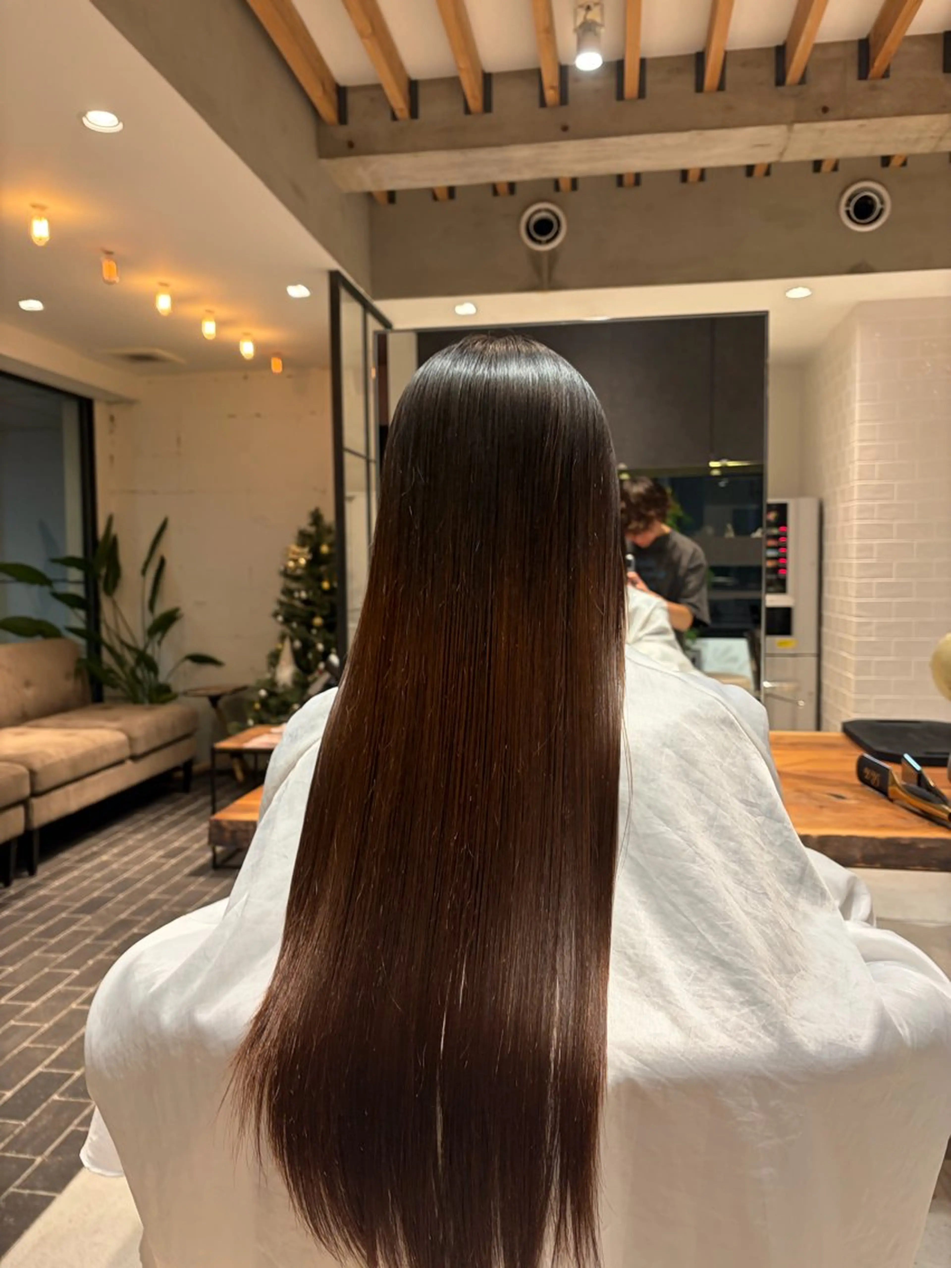 ロング 縮毛矯正 トリートメント 髪質改善✨高級カラー 野井琢生のヘアスタイル