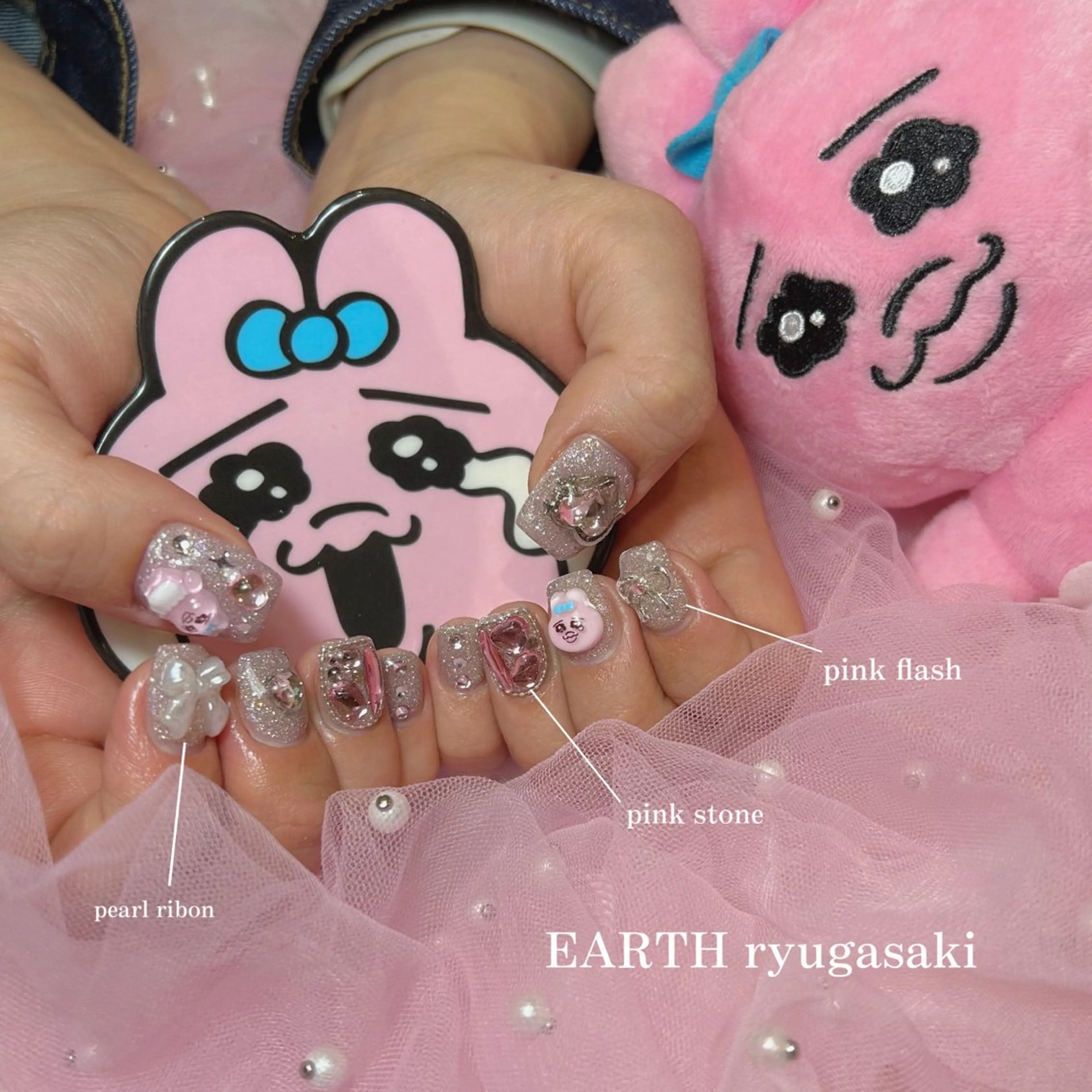 ネイル hair&make EARTH coiffure beaute 龍ケ崎店所属・tomita ayakaのネイルデザイン