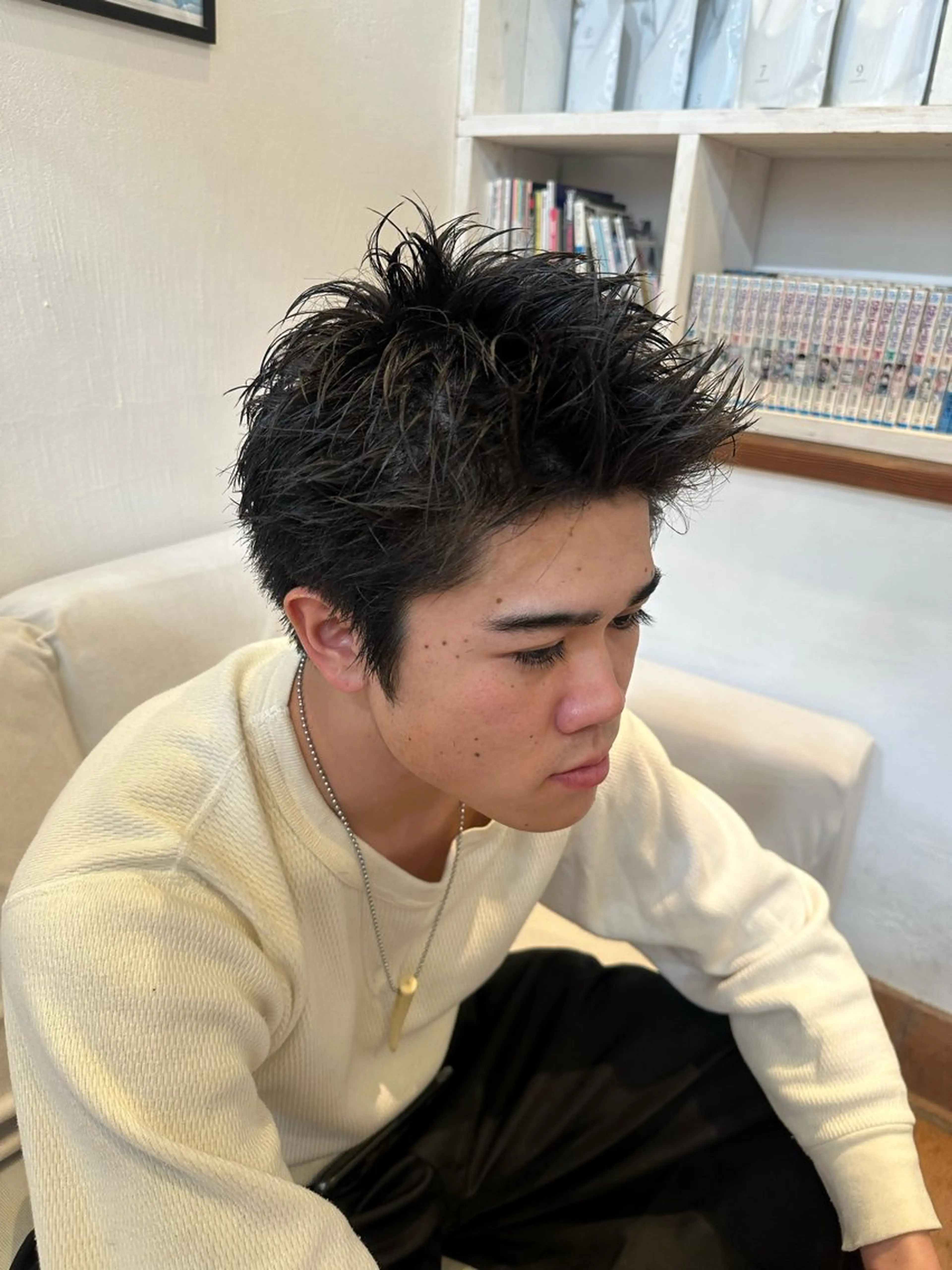 ショート メンズ スパイキーショート ショートヘア カット KAKERU/ボブ/ ショート/パーマ🌱のヘアスタイル