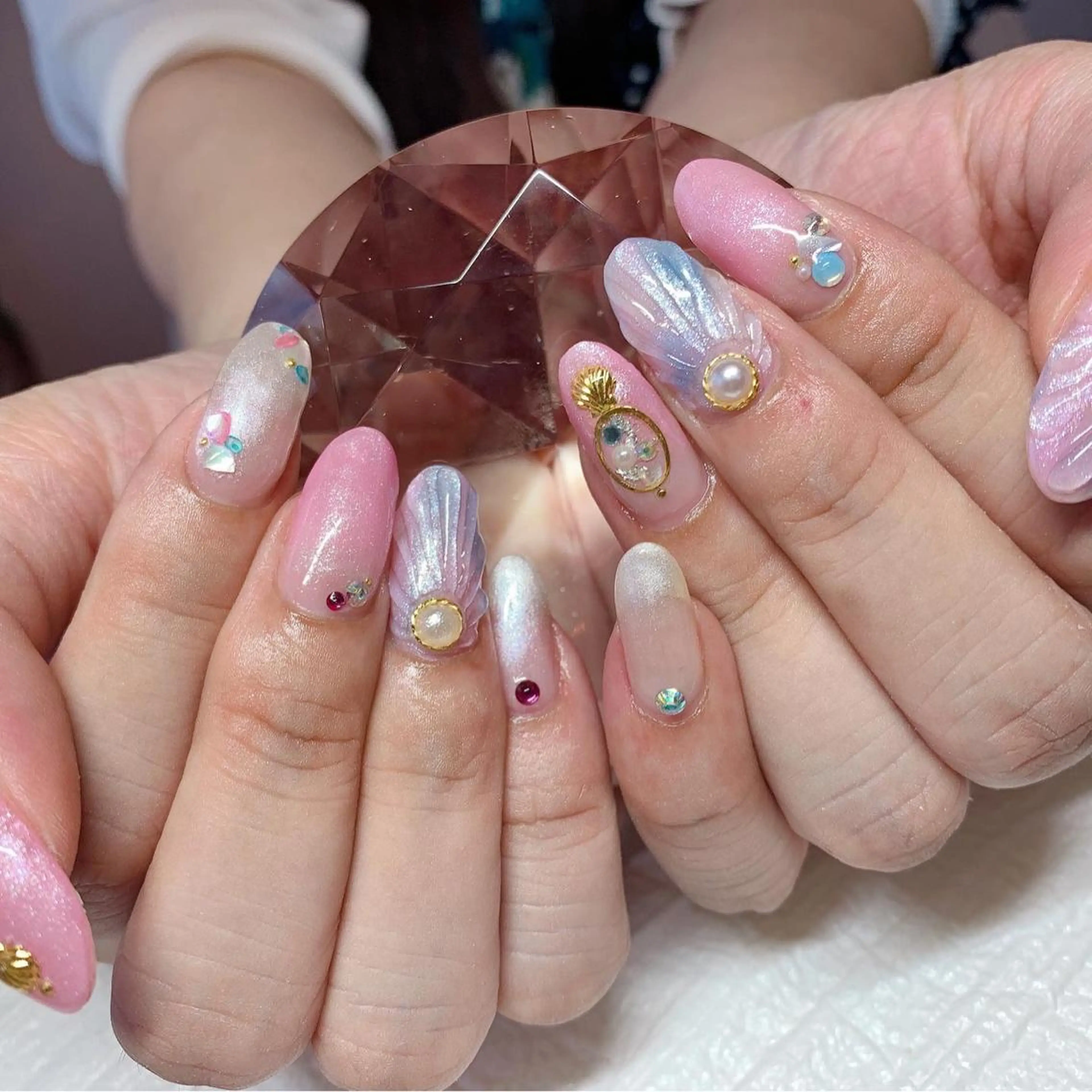 ネイル 夏ネイル ハンドネイル Nail &Beauty Salon ☆Kirari☆所属・ビューティサロン ☆Kirari☆のネイルデザイン