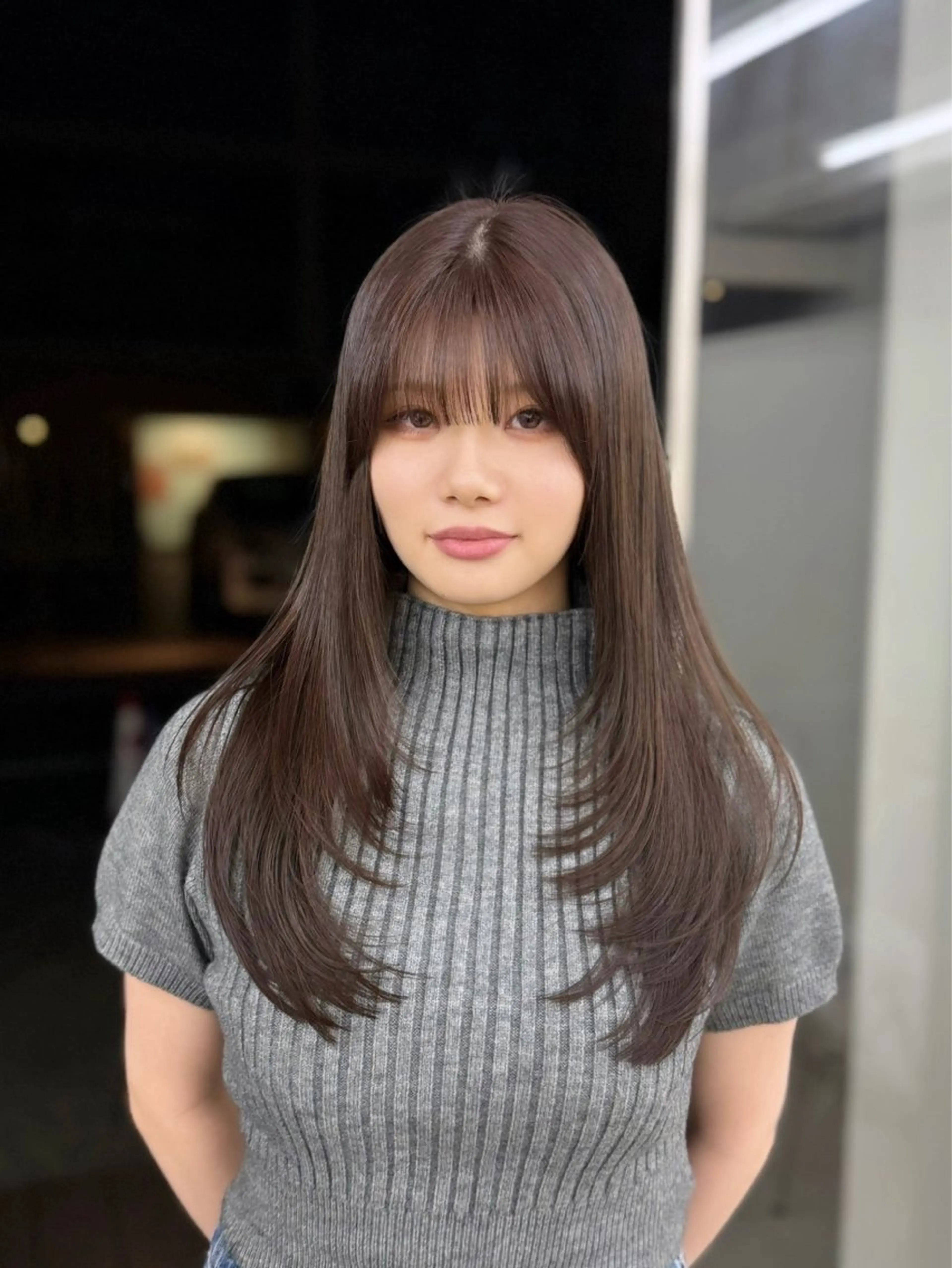 ロング カラー カット 縮毛矯正 トリートメント 🦋韓国系指名No1 店長/圓山 祐也🦋のヘアスタイル