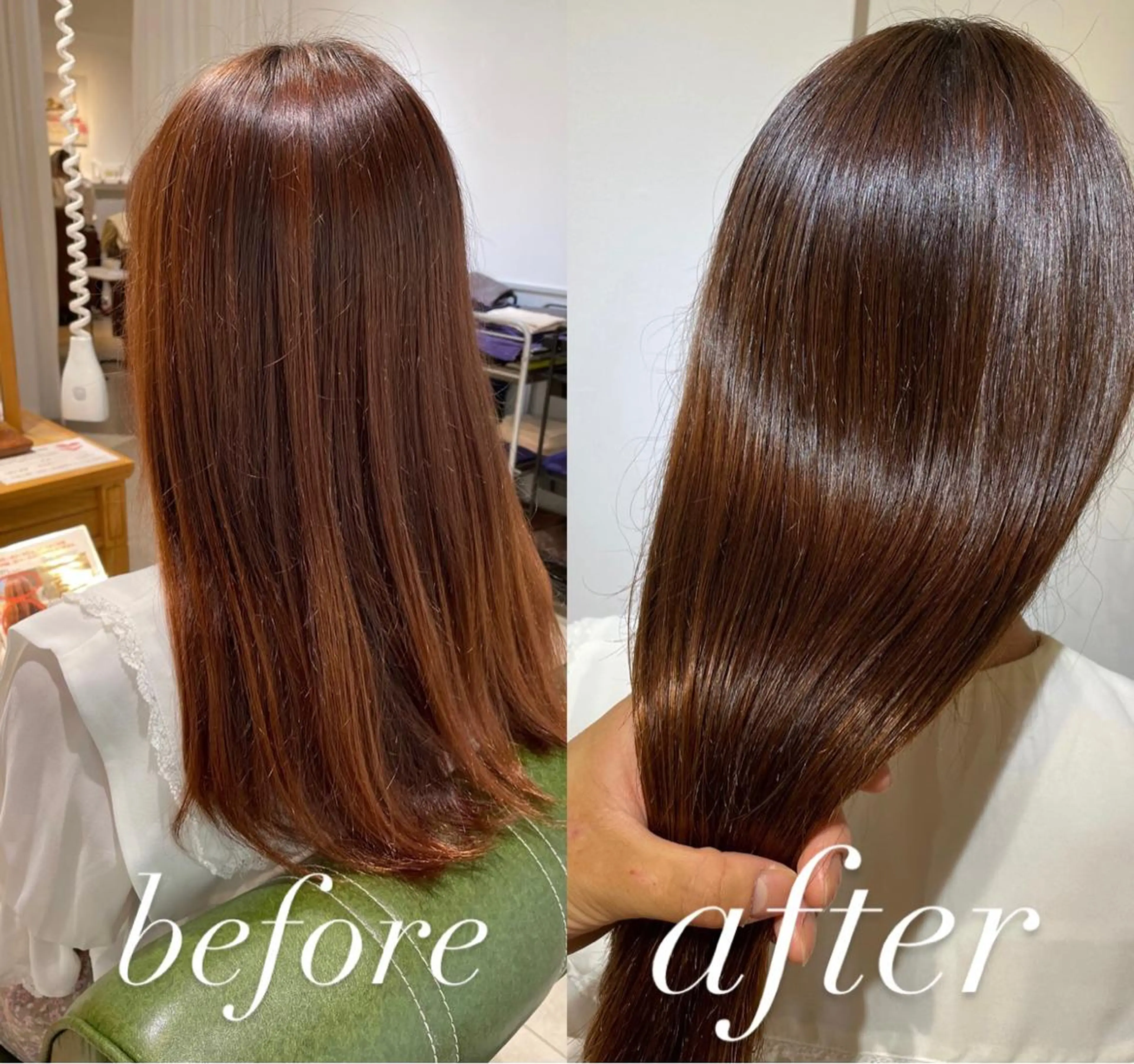 ロング カラー パーマ アクアカラー トリートメント 過去一の柔髪ヘア 🌿IVYjoureのヘアスタイル