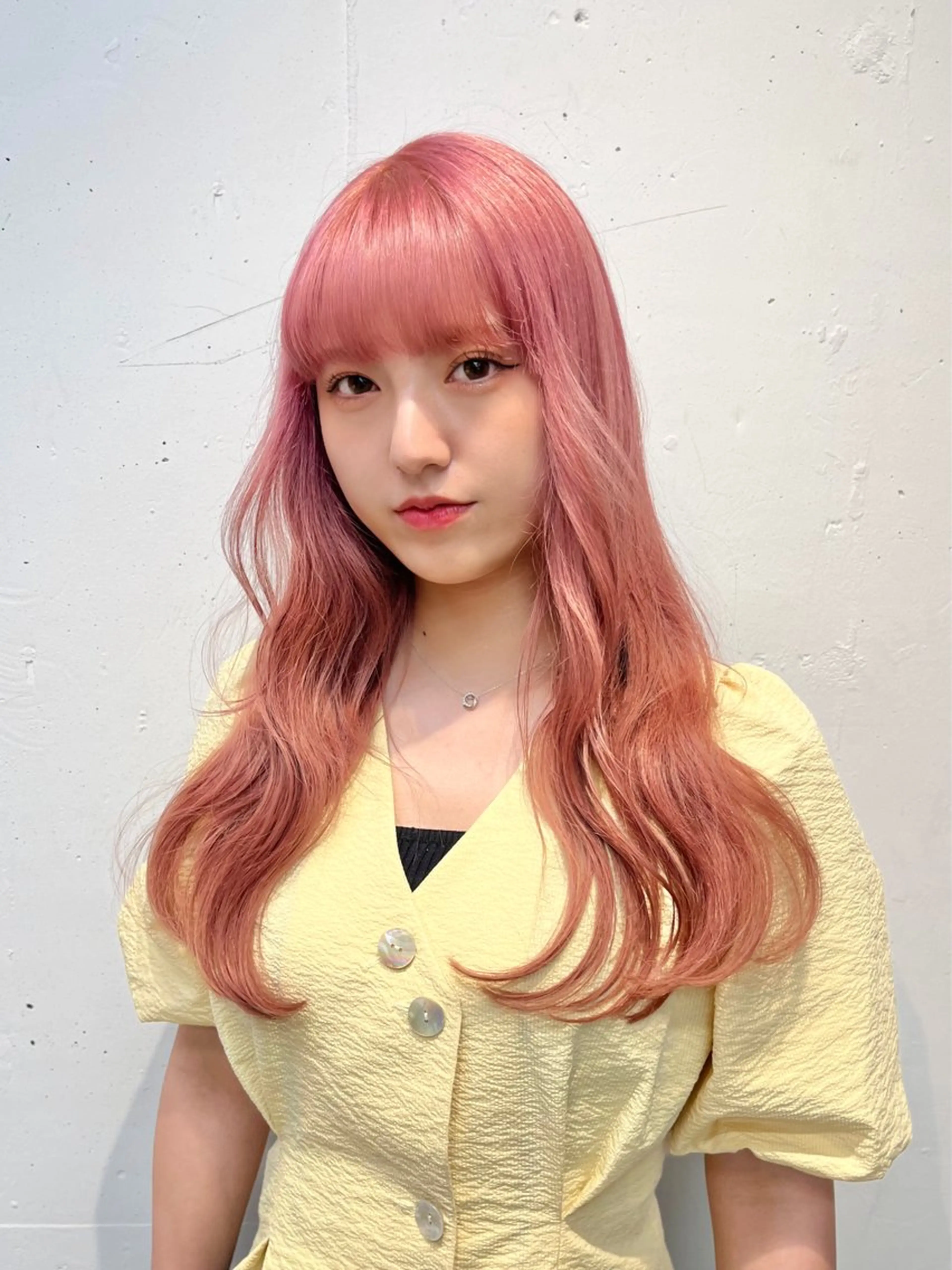 ロング カラー ピンクカラー 🎀taro ブリーチなしカラーのヘアスタイル