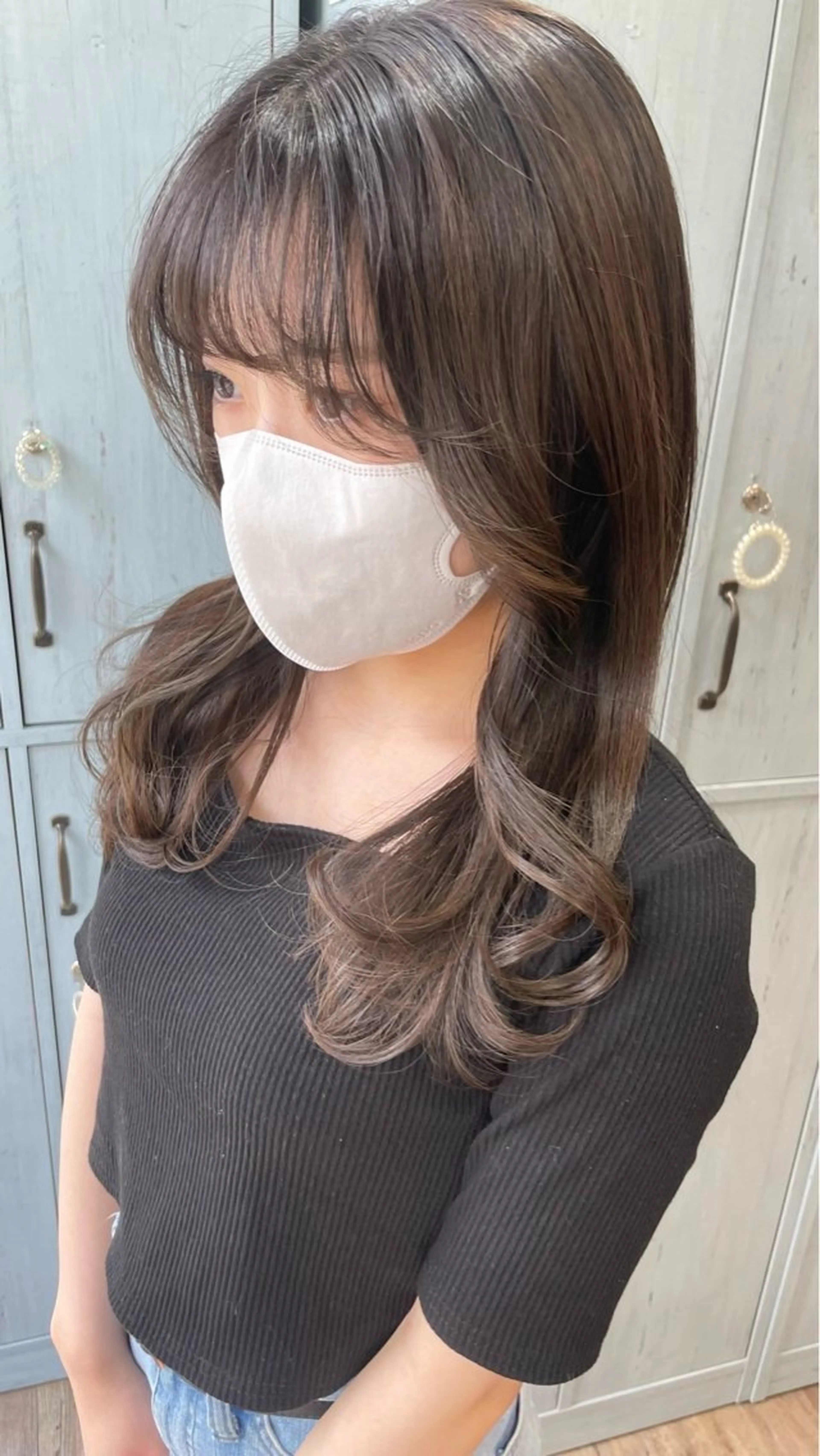 セミロング suzuka/透明感 カラー 美髪縮毛矯正のヘアスタイル