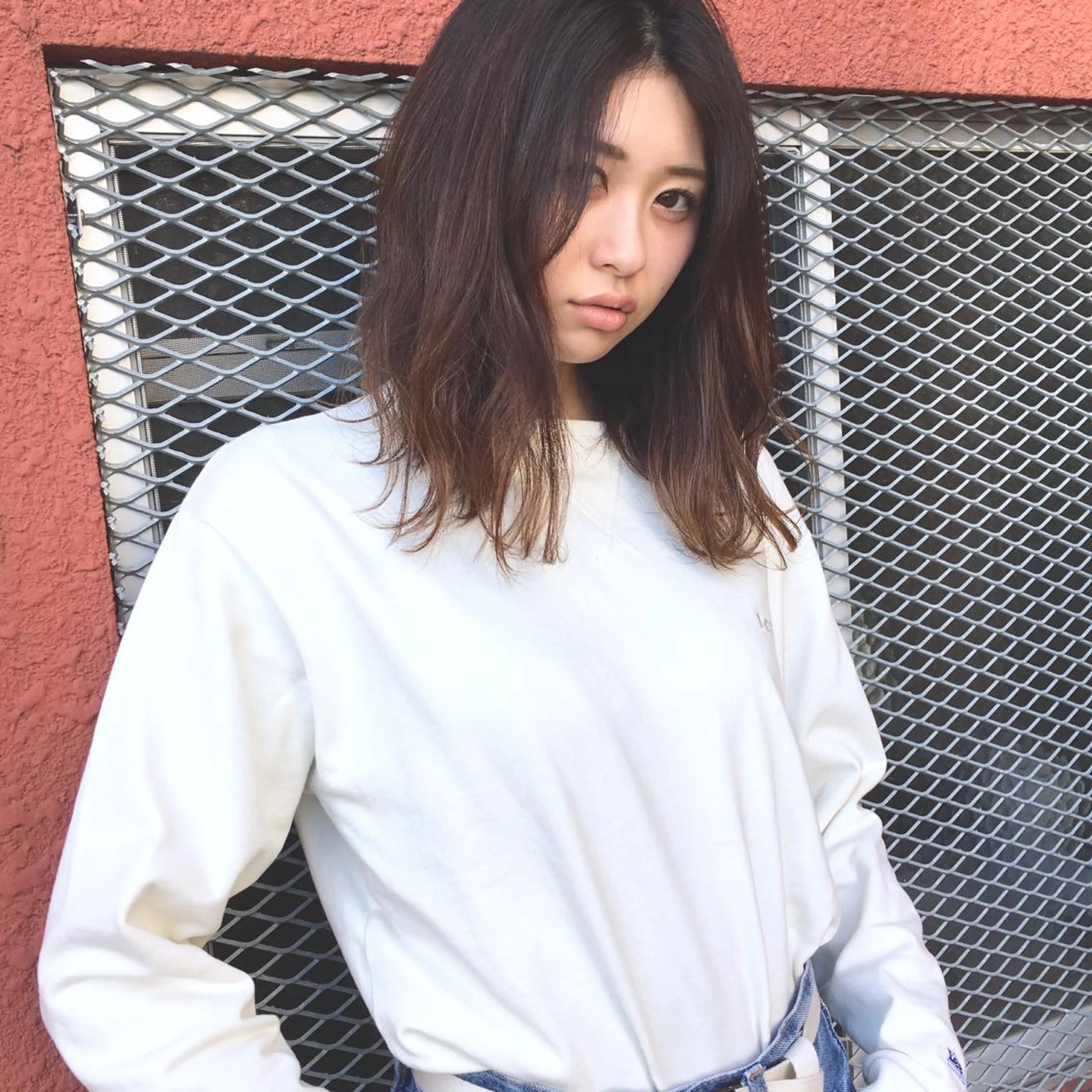 セミロング カラー アディクシーカラー 上川 美幸のヘアスタイル