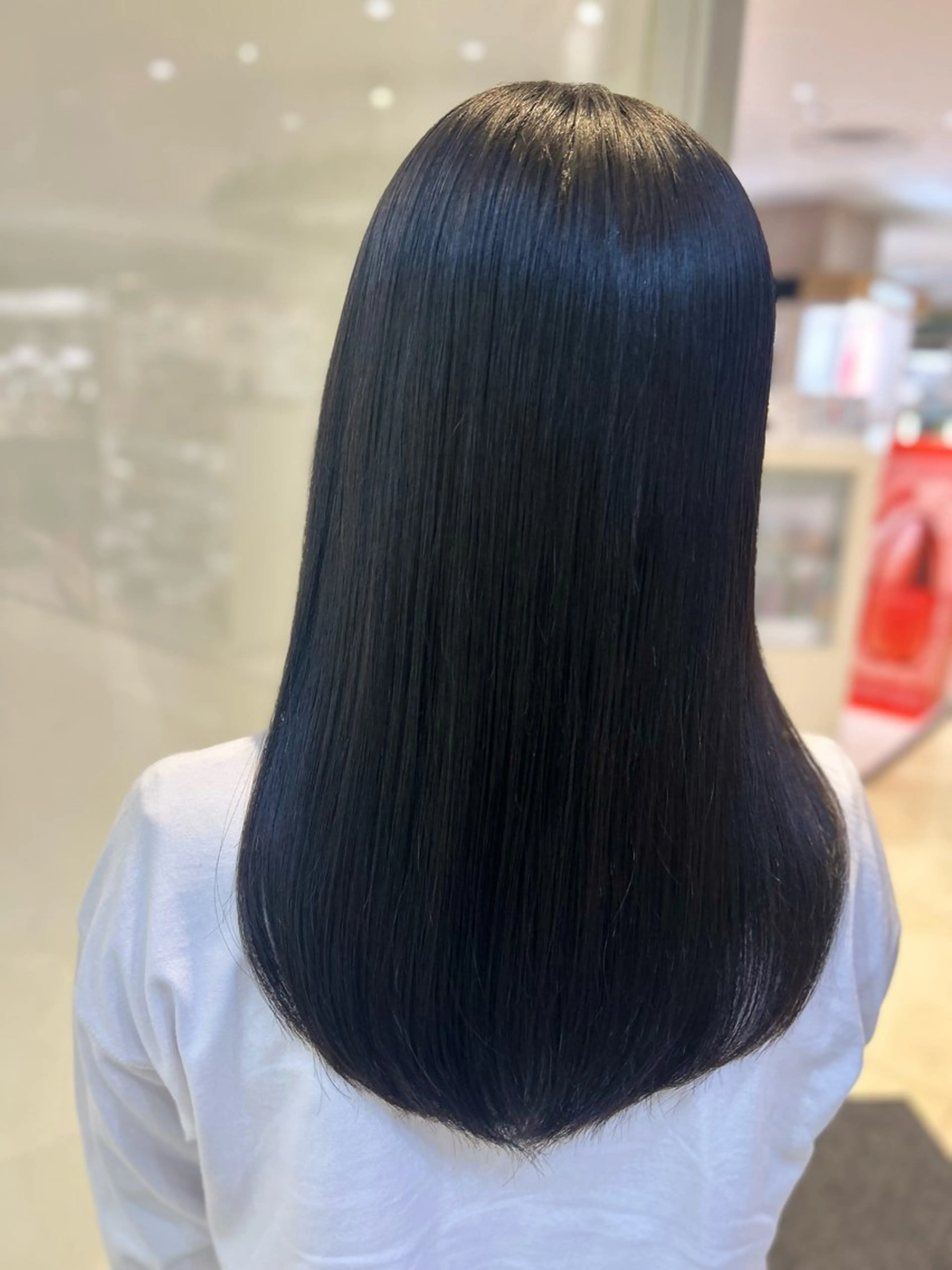 セミロング カラー 艶質改善/縮毛矯正 ササキナツミのヘアスタイル