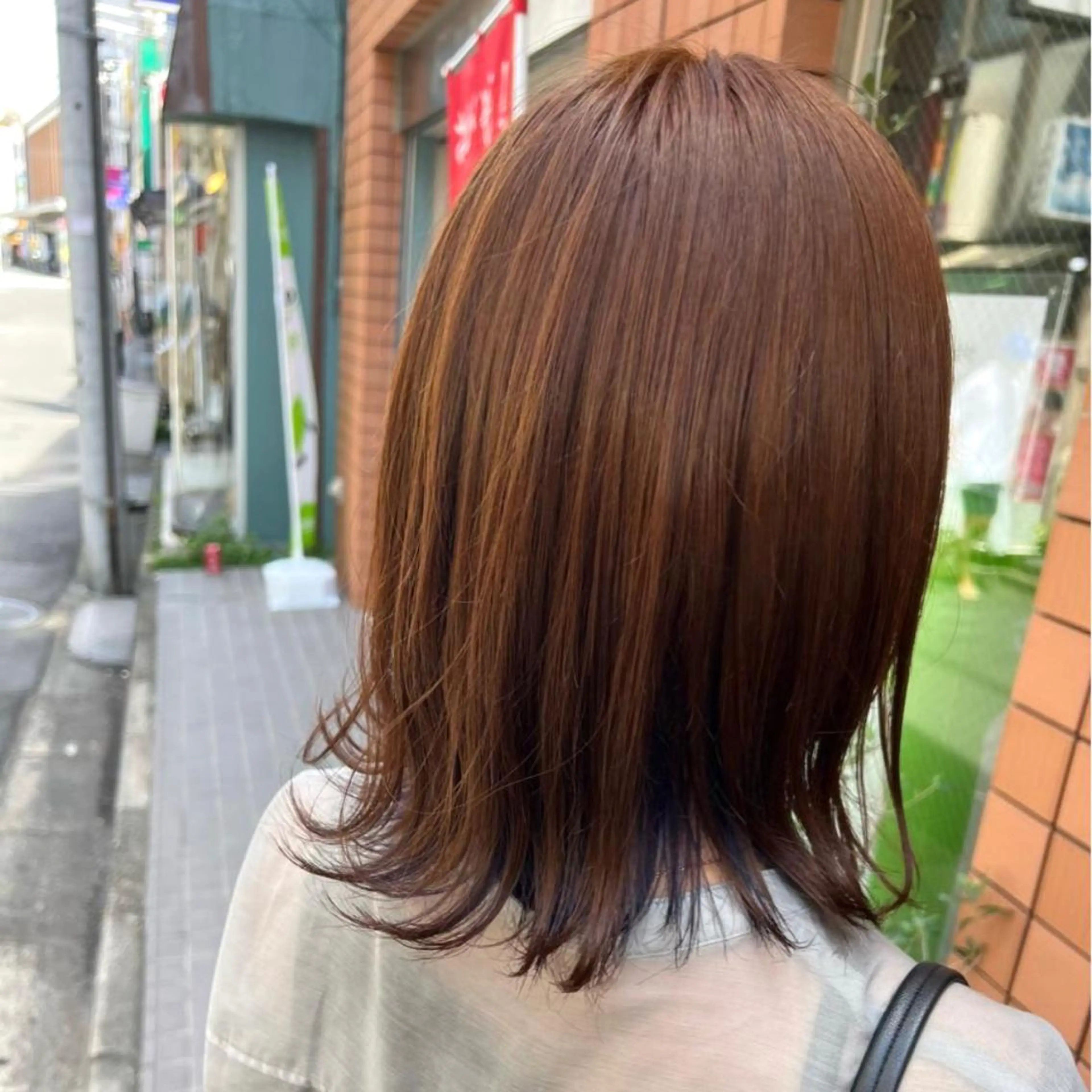 ミディアム カラー ベージュカラー ブリーチ ヘアカラー blau hair and care所属・blau🌸 misatoのヘアスタイル