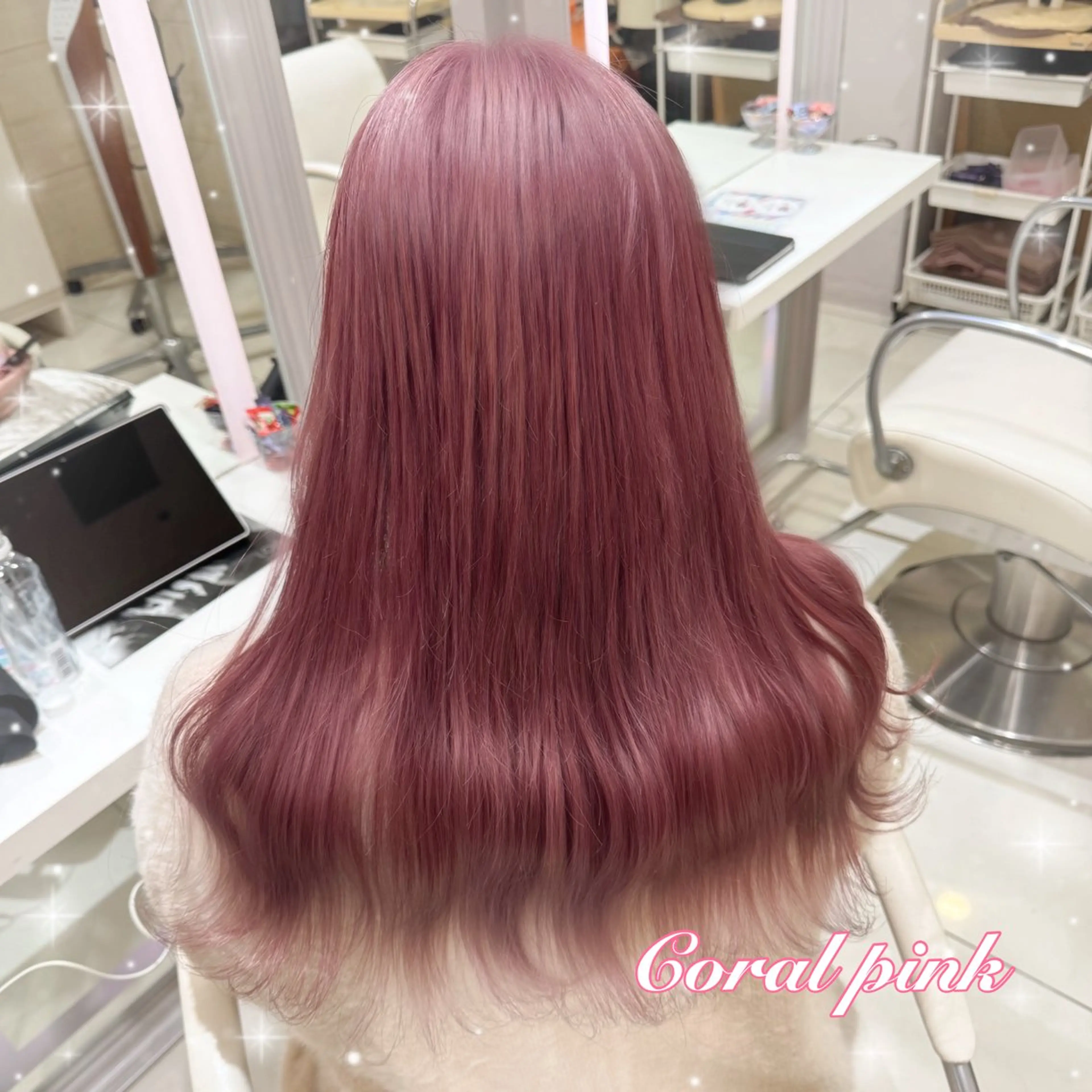 セミロング ヘアカラー Beleza scelto所属・原宿/ハイトーン/ みずは🎀のヘアスタイル