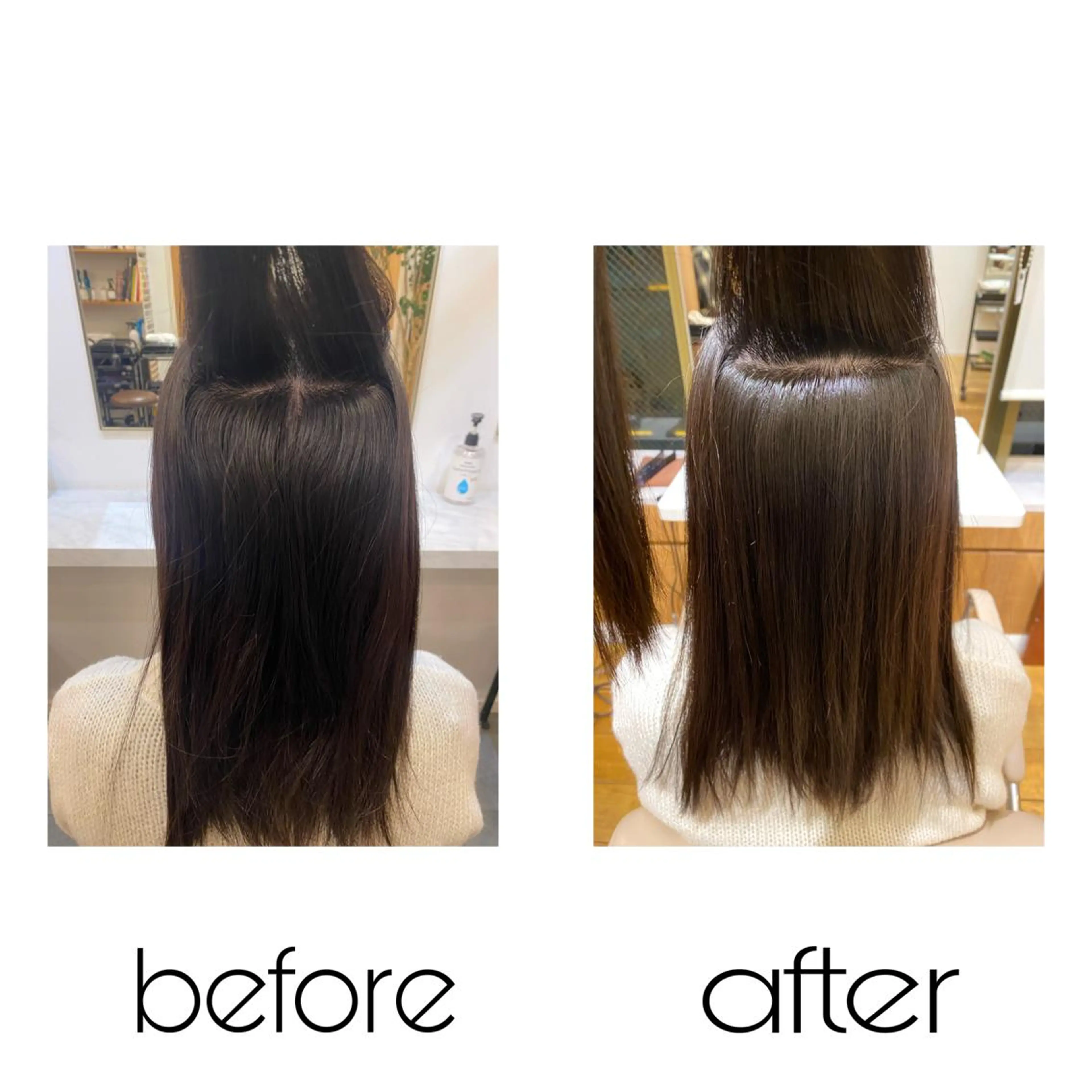 セミロング パーマ BEAUTRIUM 穂乃香のヘアスタイル