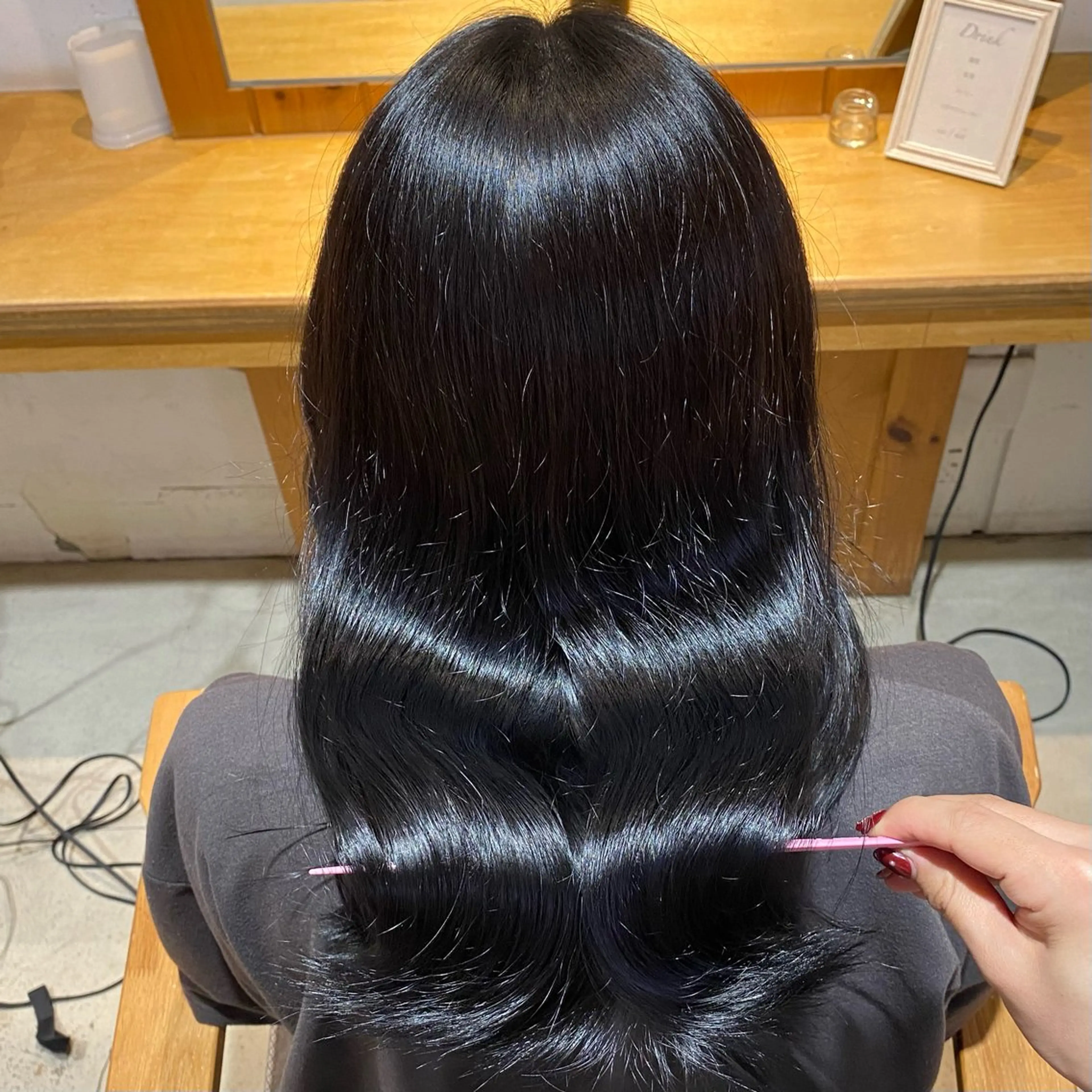 セミロング カラー ヘアカラー トリートメント misaki アシスタント🎀のヘアスタイル