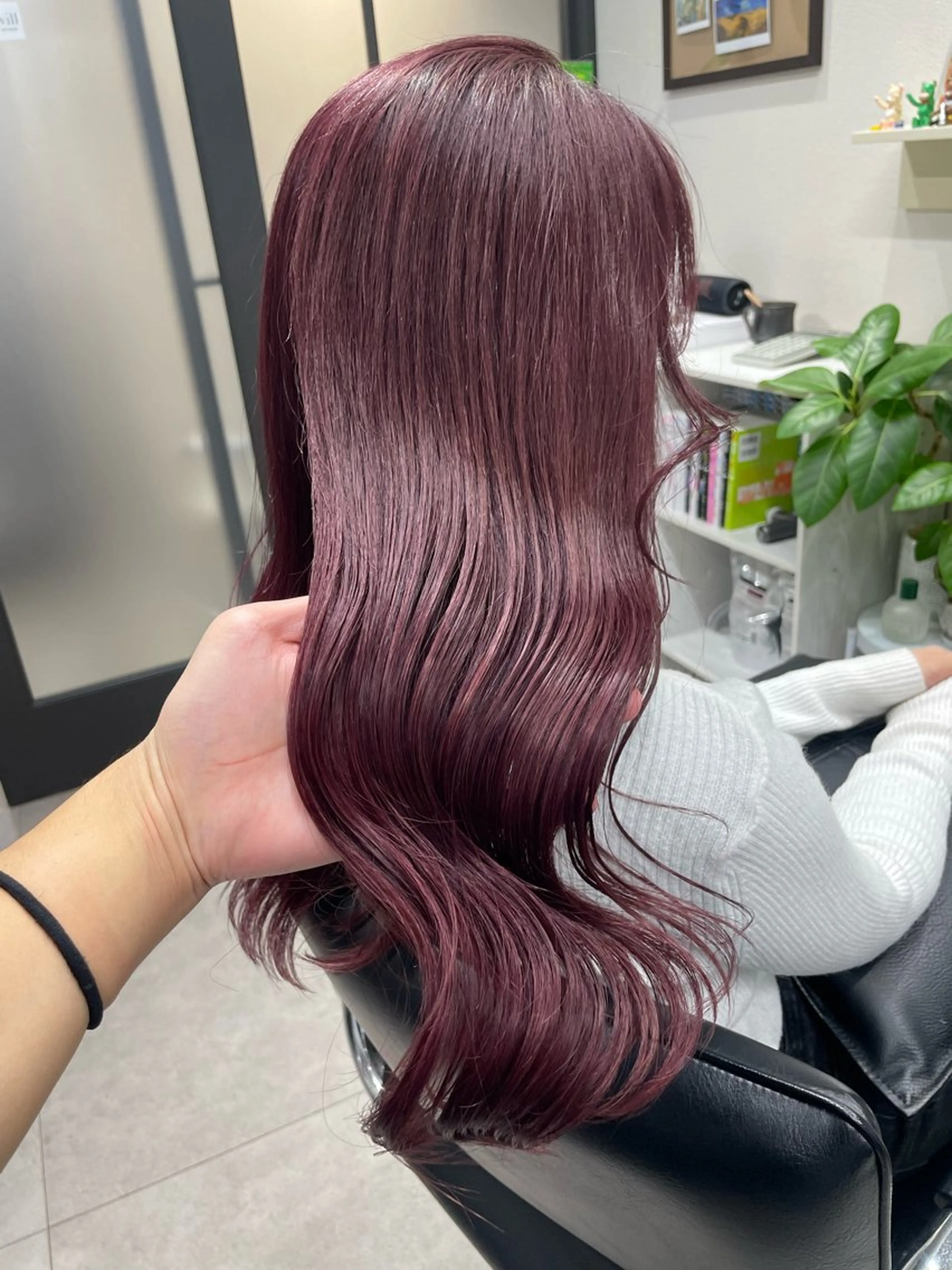 ロング カラー カット ヘアカラー トリートメント 髪質改善will hairdesignのヘアスタイル