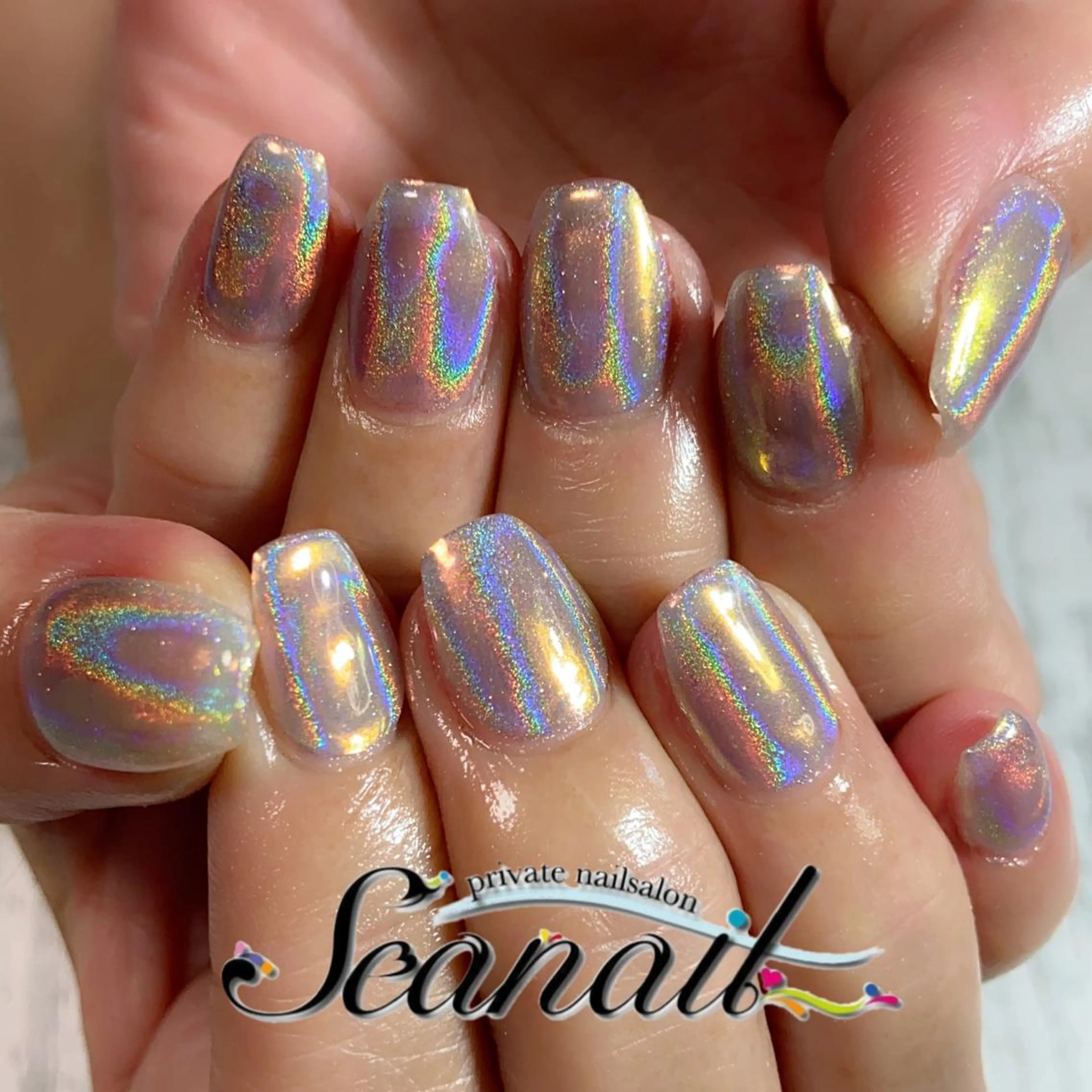 ネイル アートネイル フットネイル ジェルネイル キラキラネイル マグネットネイル 小尾 栞のネイルデザイン