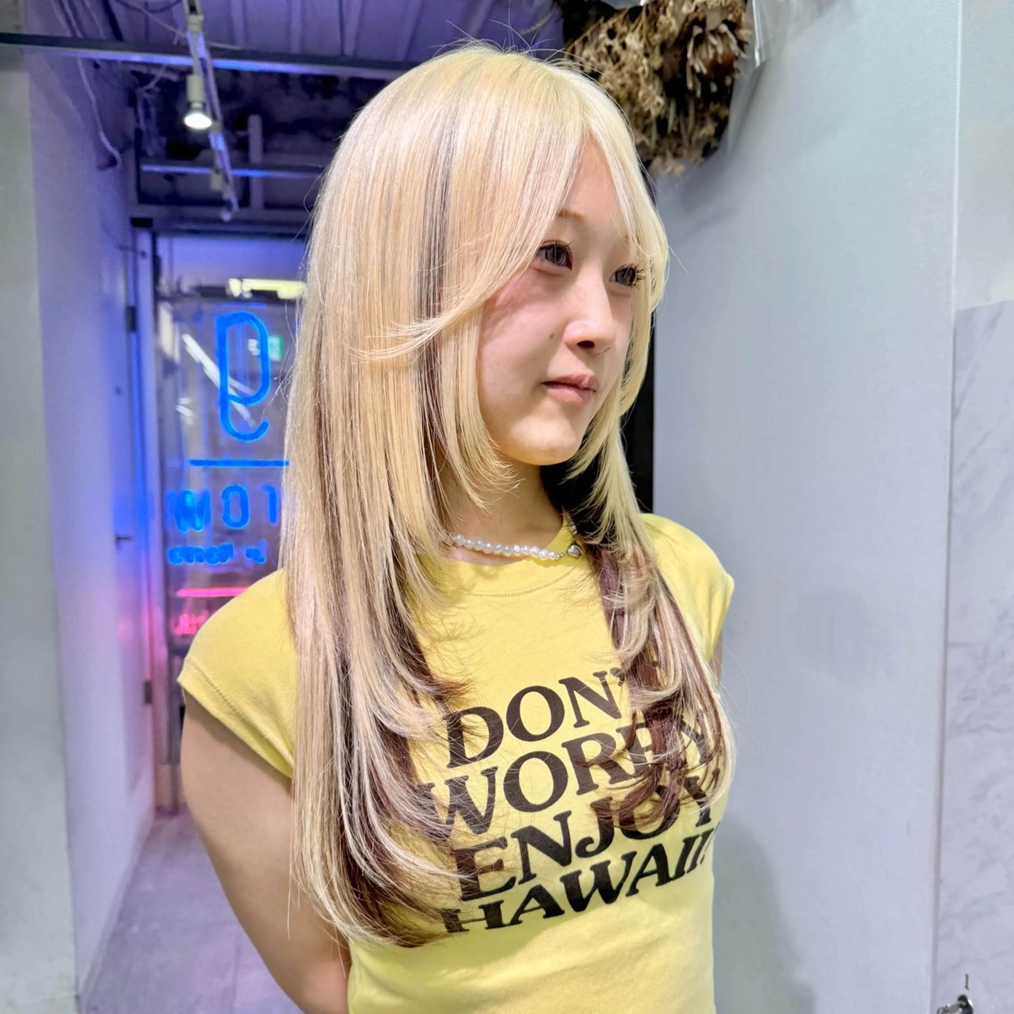 ロング カラー カット ヘアカラー エクステ ヘアセット 渋谷🎨ブリーチ特化 ×エクステ🎨レンのヘアスタイル