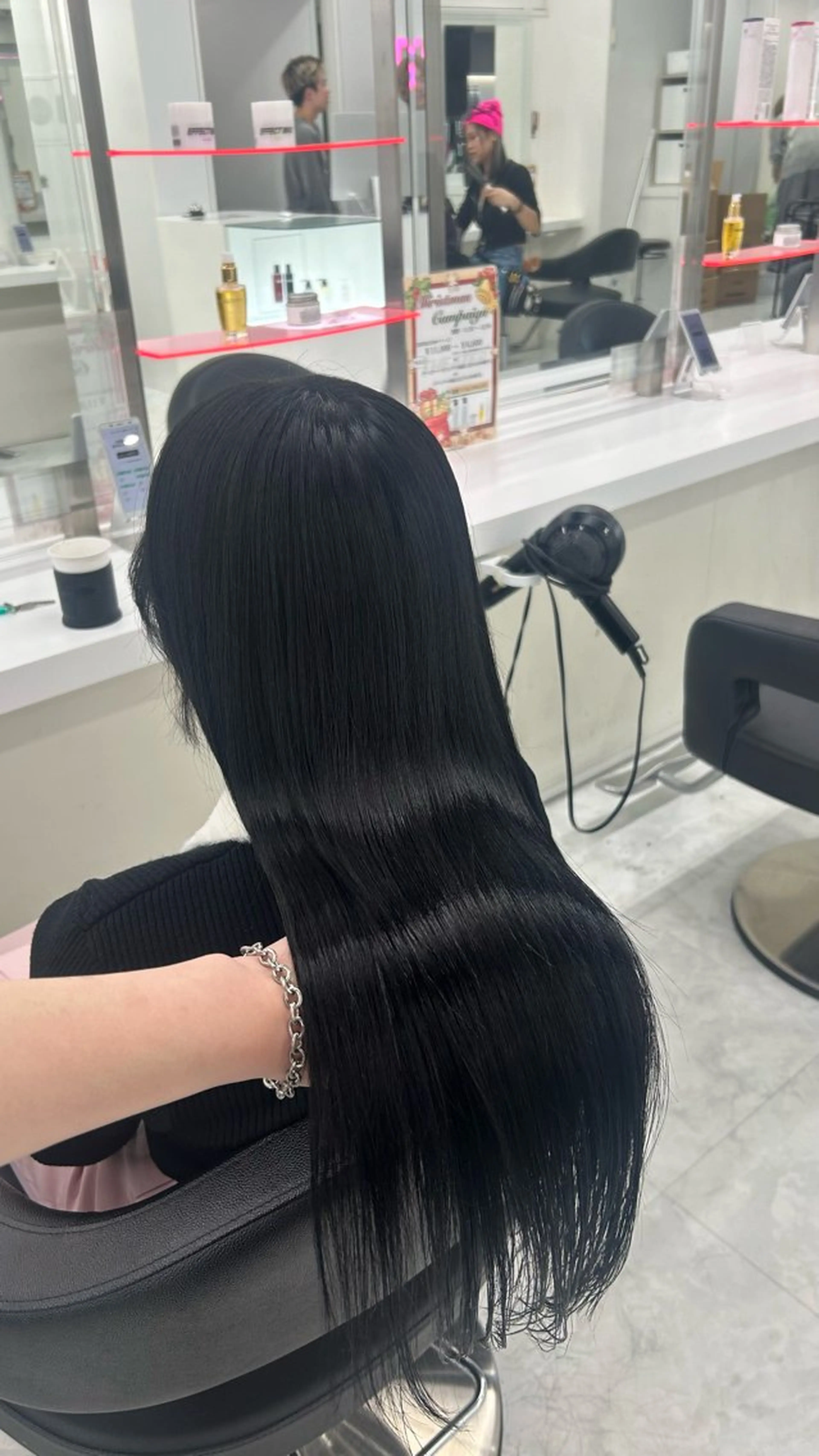 ロング カラー パーマ ヘアアレンジ メンズ キッズ ヘアカラー トリートメント 🩶盛れ✖️韓国ヘア 🩶Himari🎀のヘアスタイル